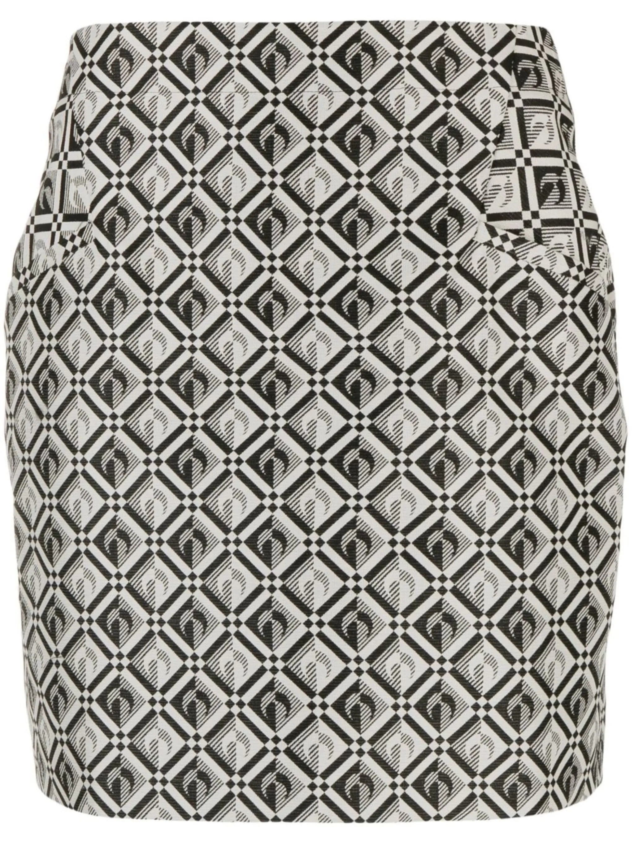 Moon Diamant jacquard miniskirt