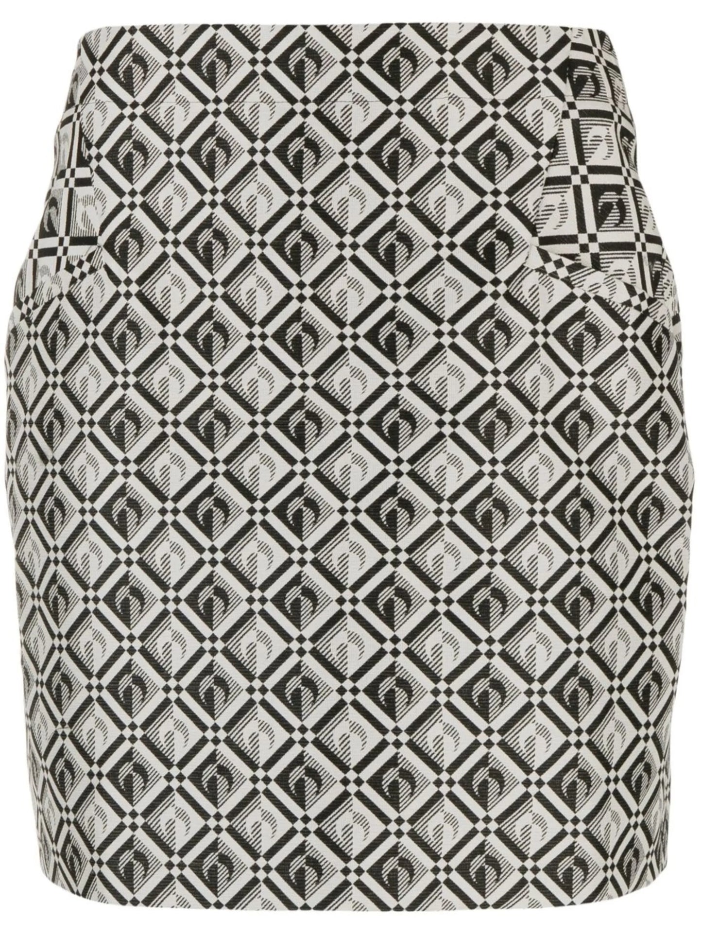 Moon Diamant jacquard miniskirt