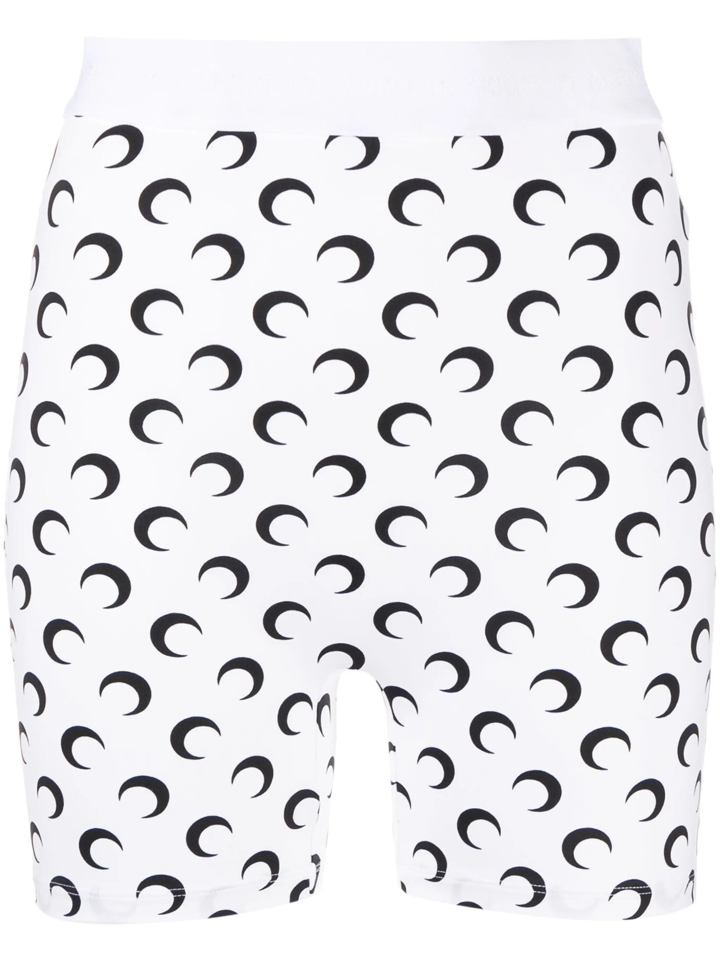 moon-print yoga shorts
