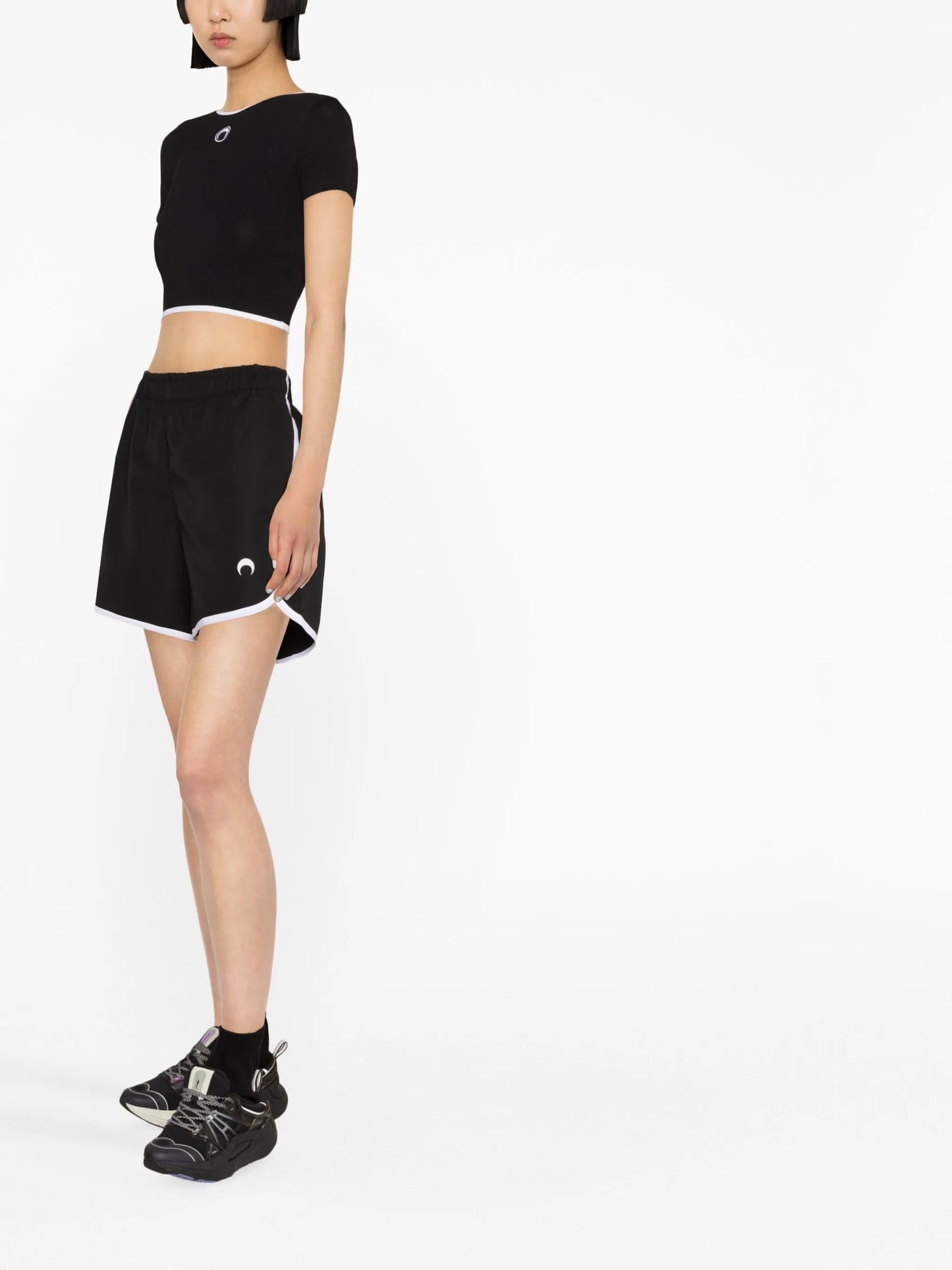 Olympic logo-embroidered running shorts