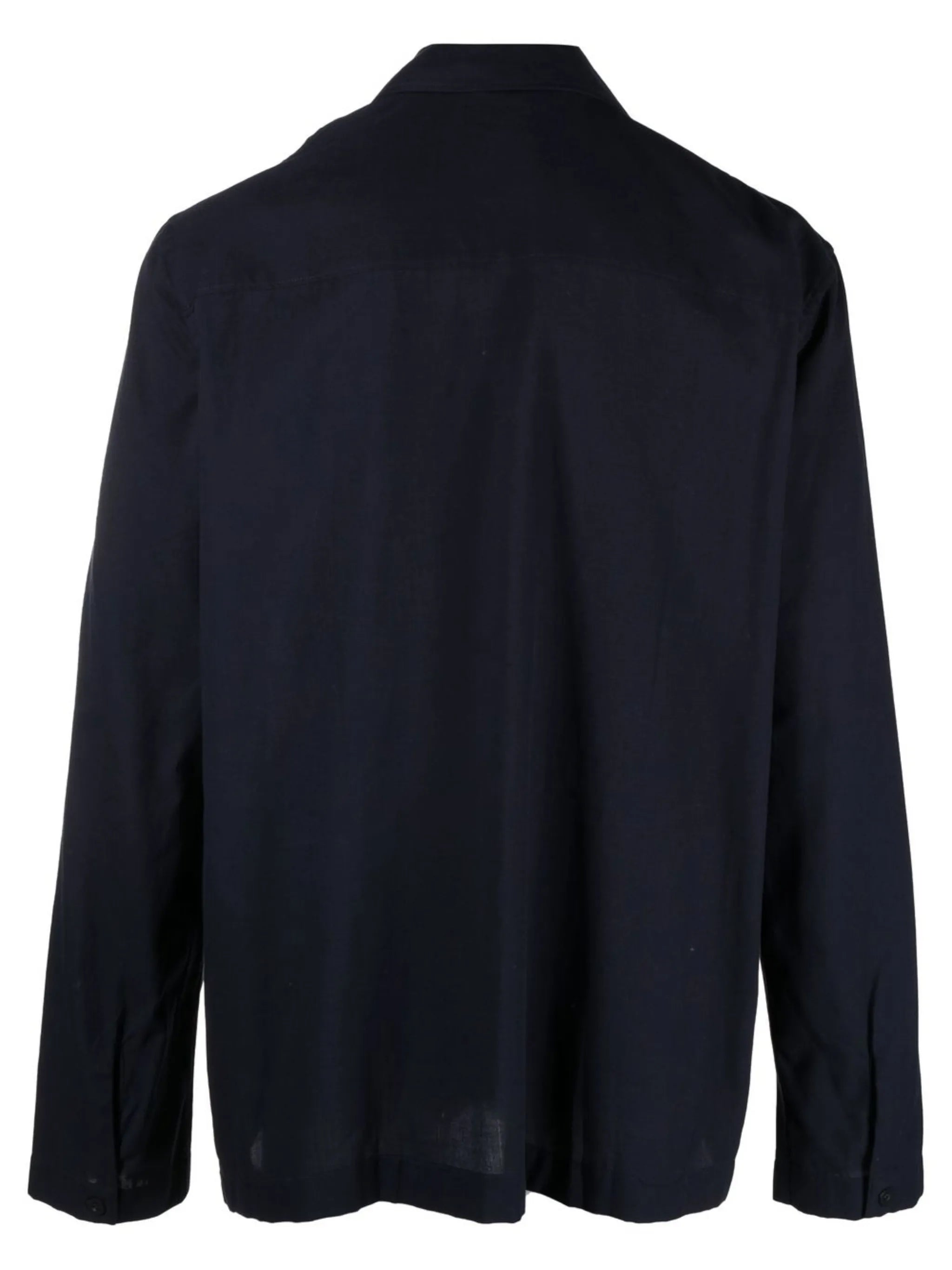camp-collar pajama shirt