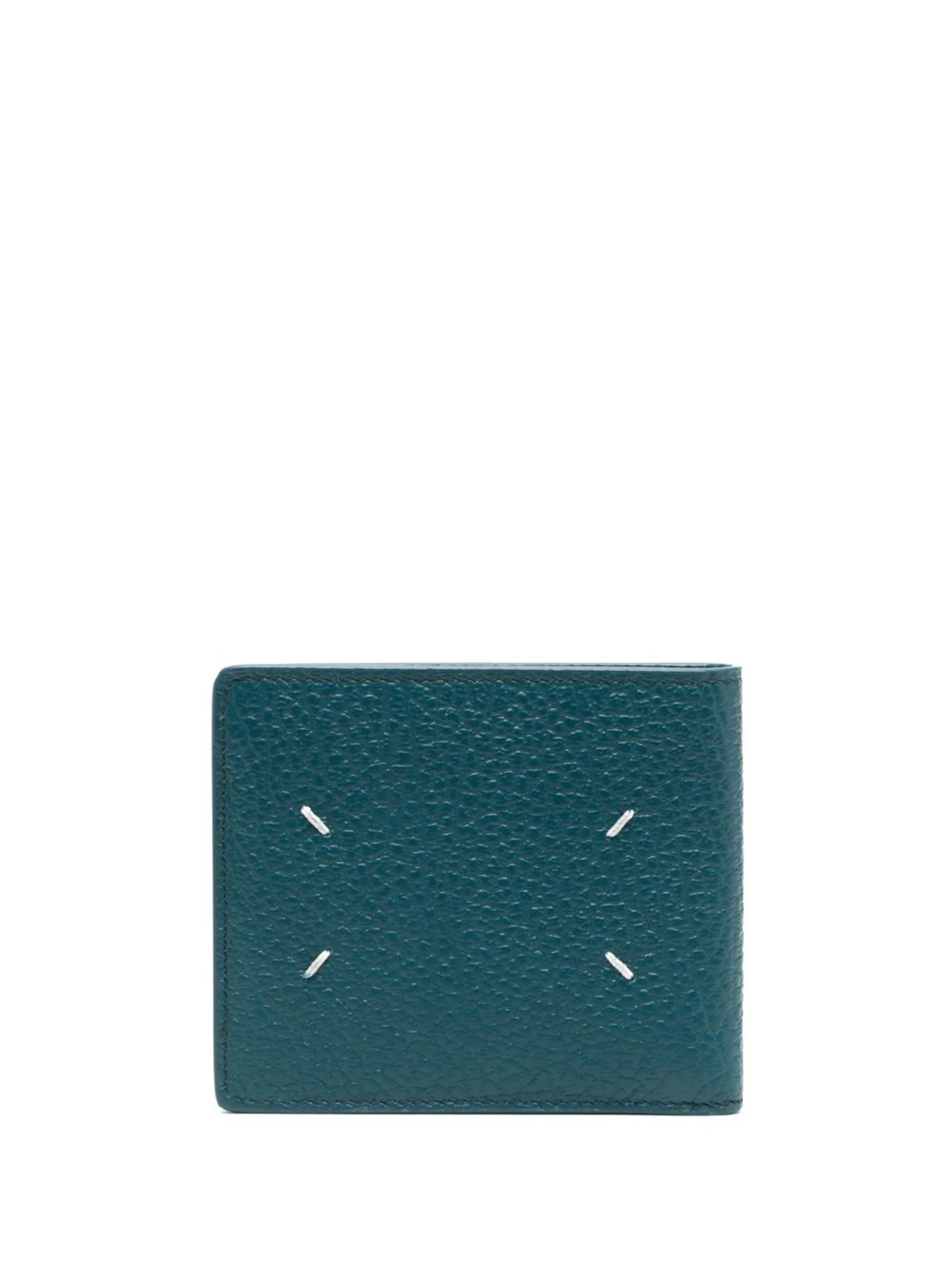 four-stitch leather card holder