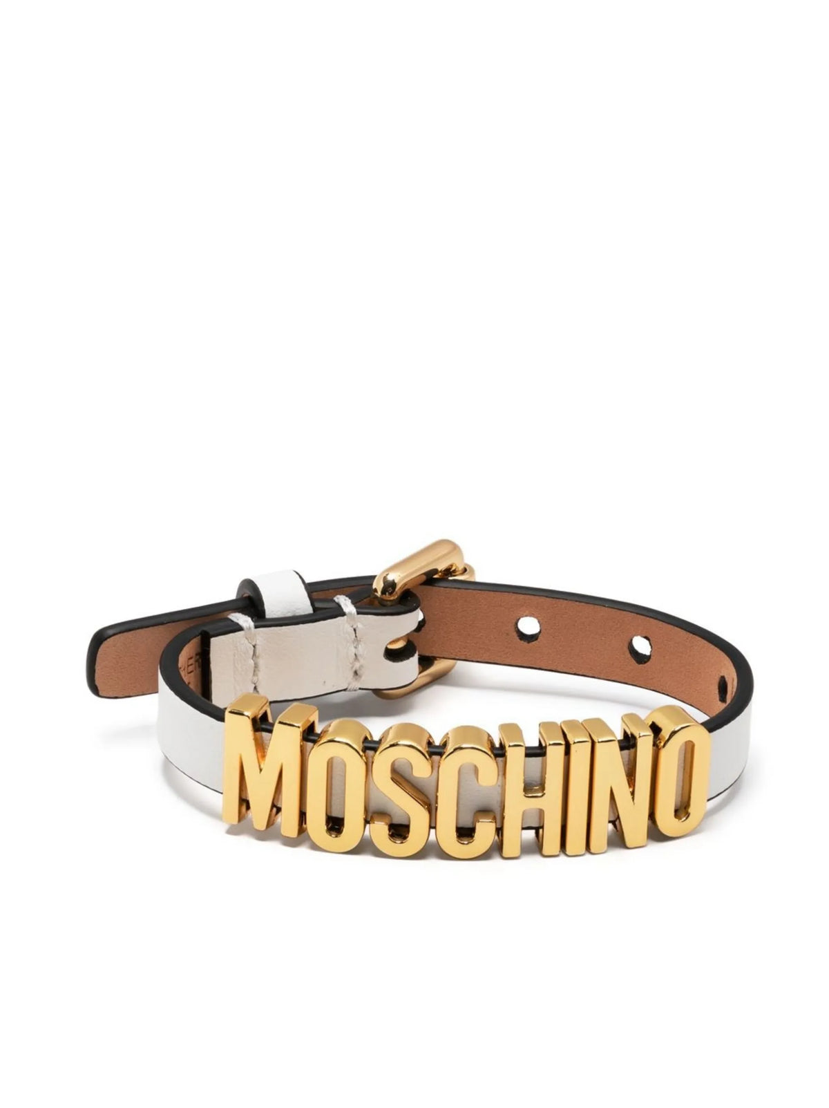 logo-plaque buckle bracelet