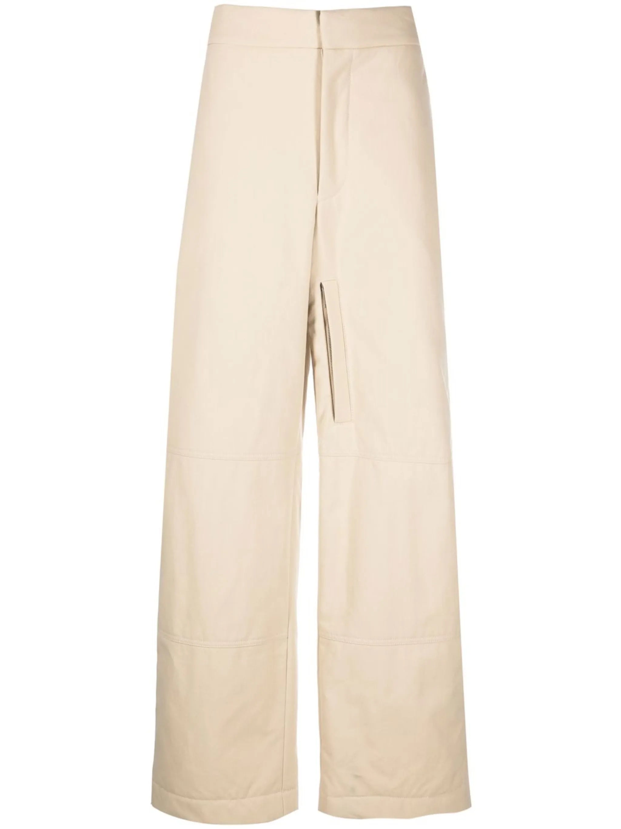high-waist wide-leg trousers
