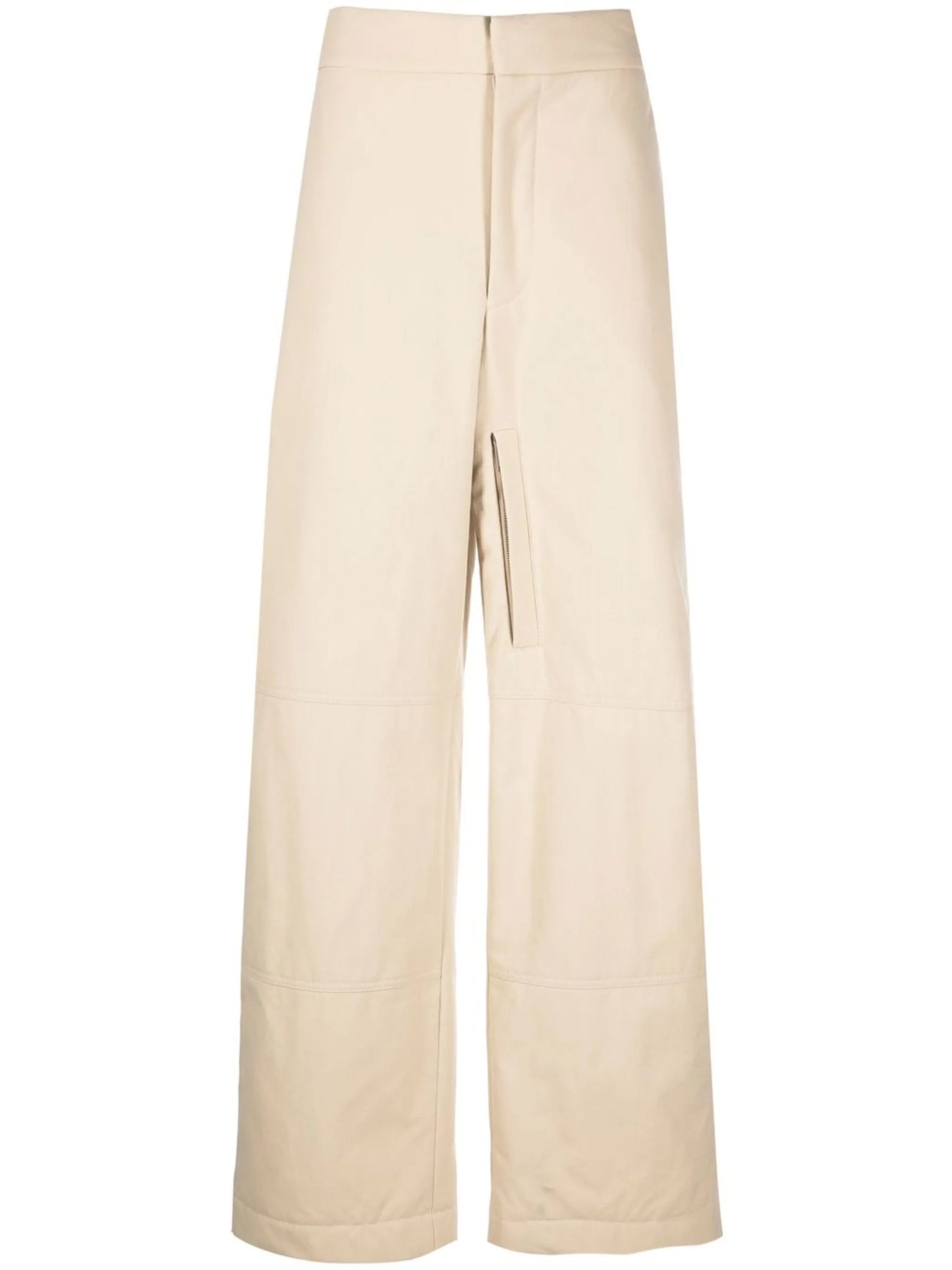 high-waist wide-leg trousers