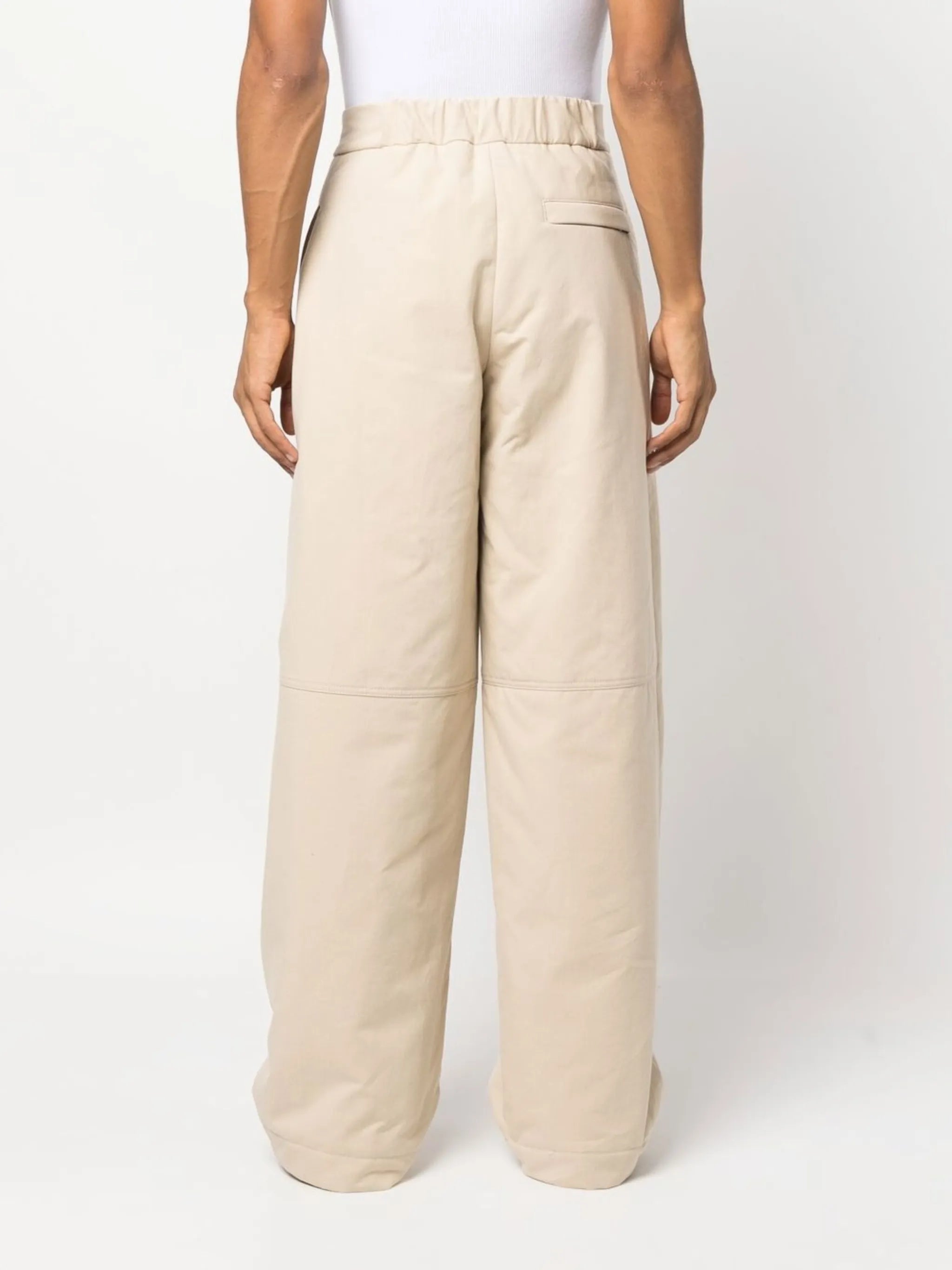 high-waist wide-leg trousers