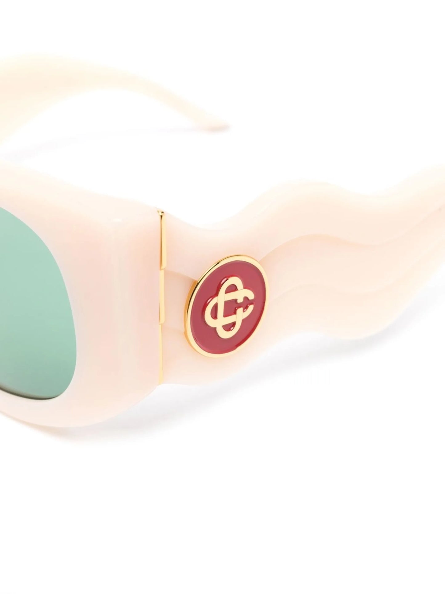 logo-plaque oval sunglasses