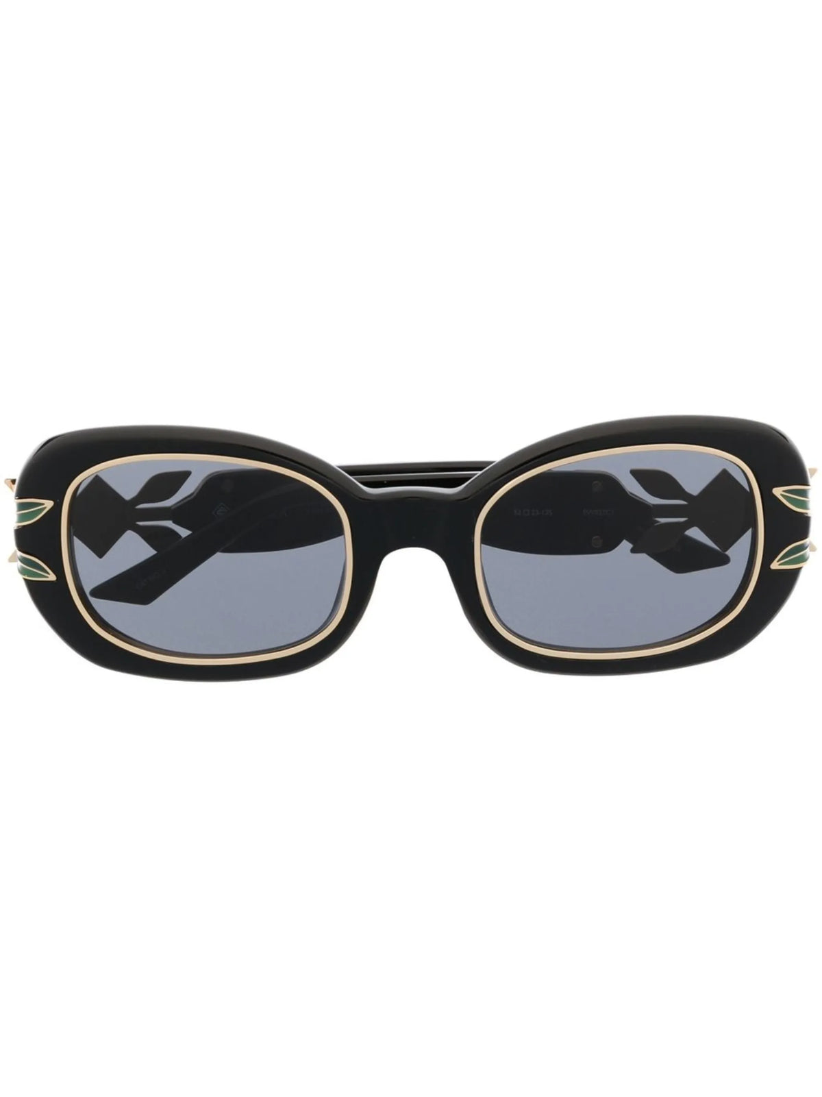 oval-framed sunglases
