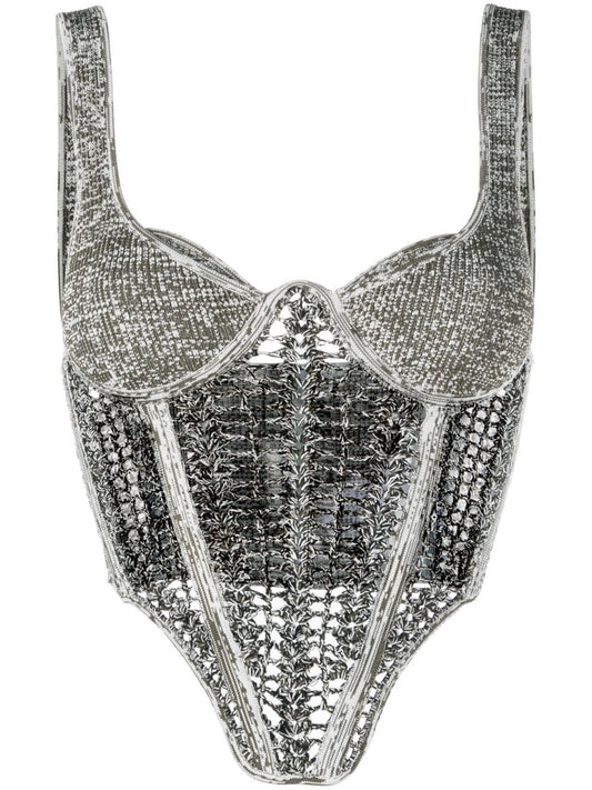 crochet-knit bodice