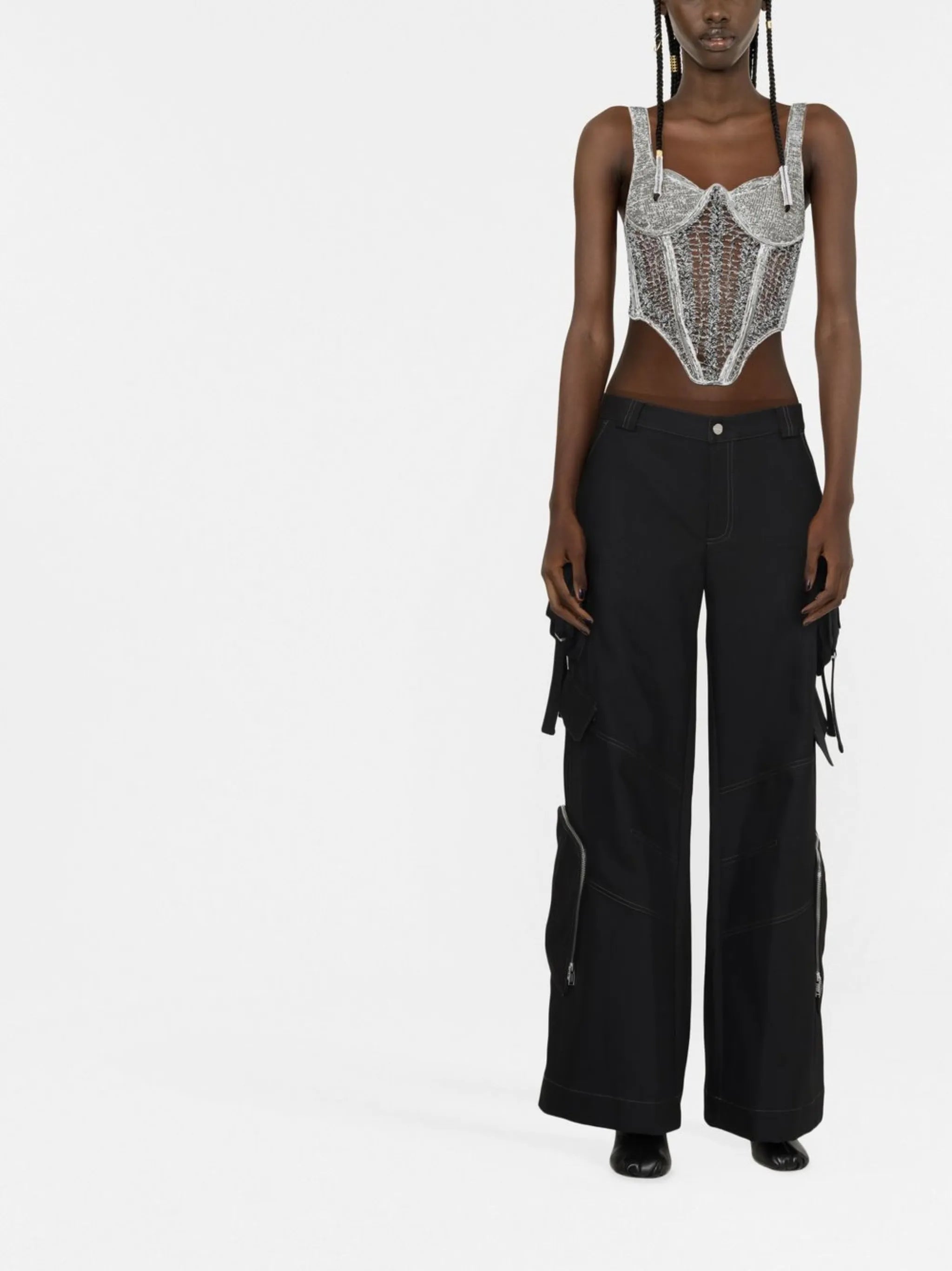 crochet-knit bodice