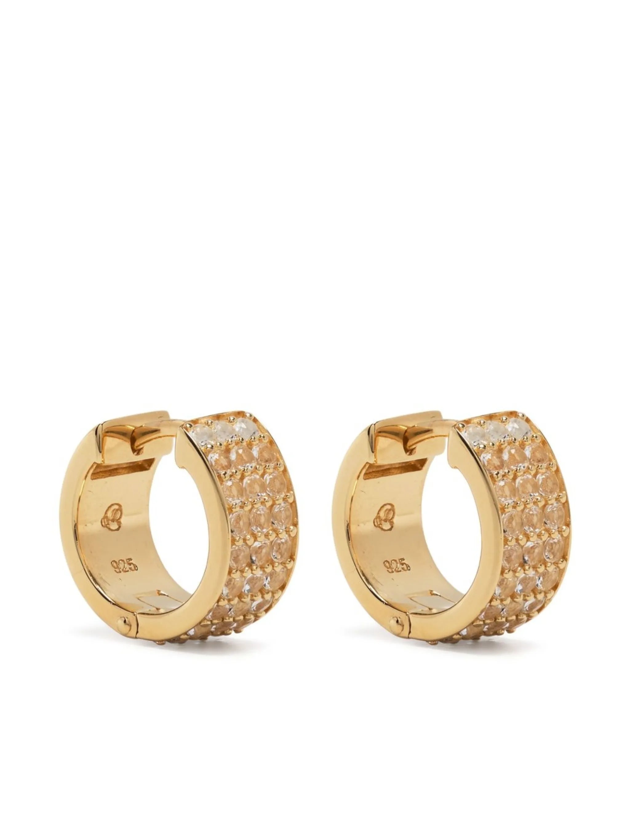 Candor crystal hoop earring