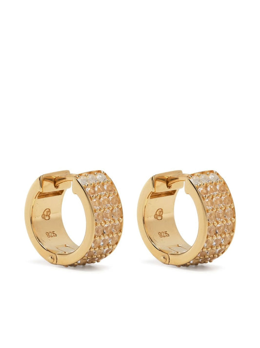Candor crystal hoop earring