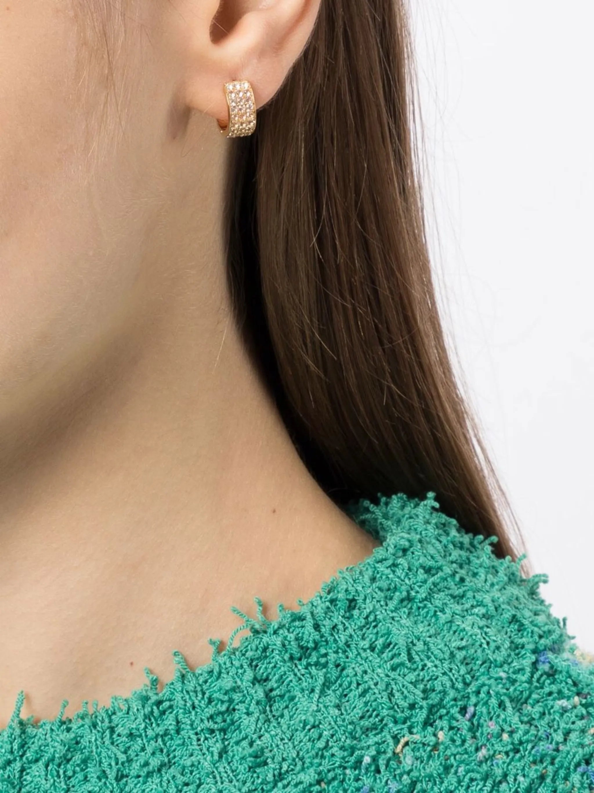Candor crystal hoop earring