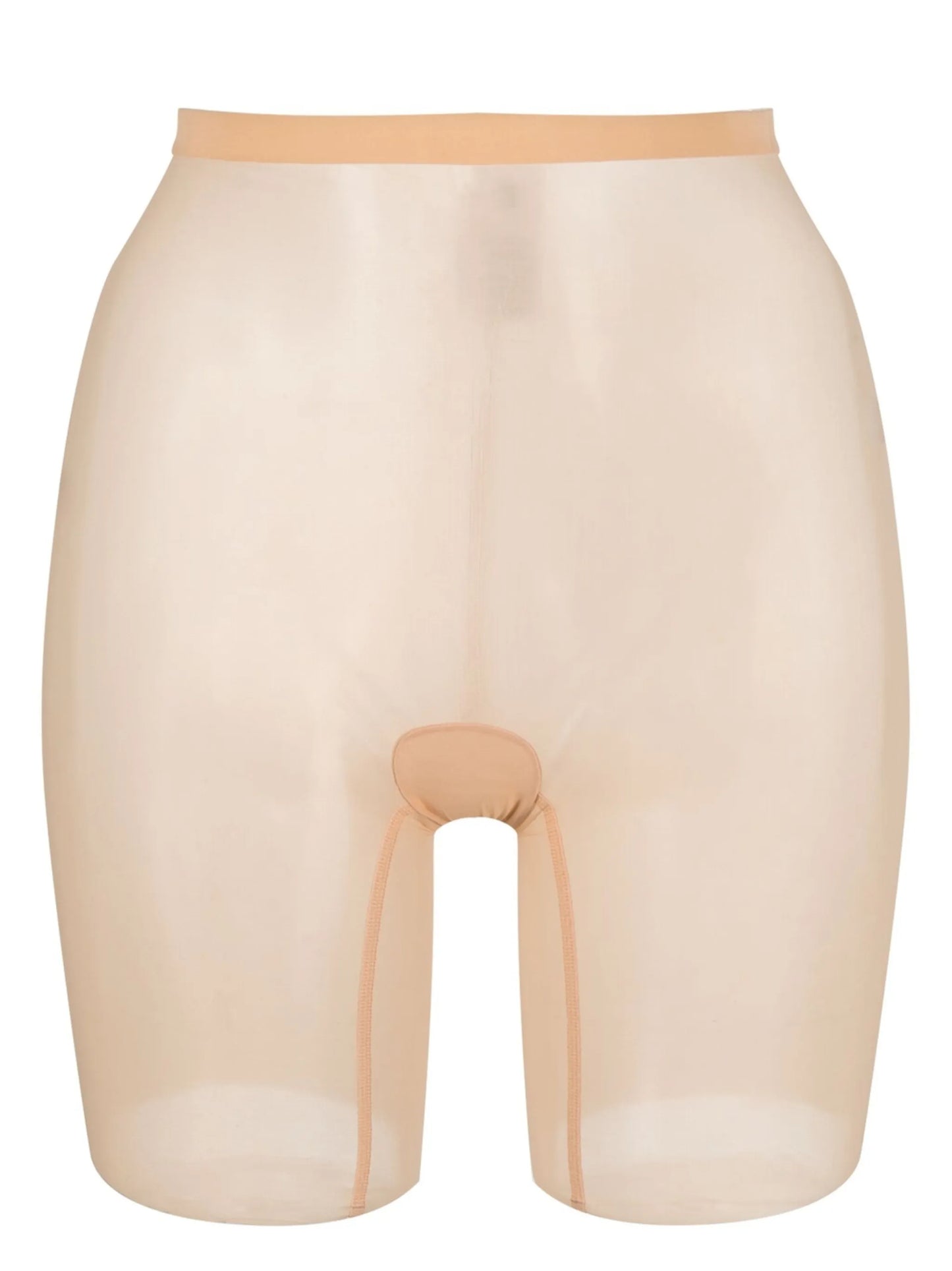 tulle-mesh sheer shorts