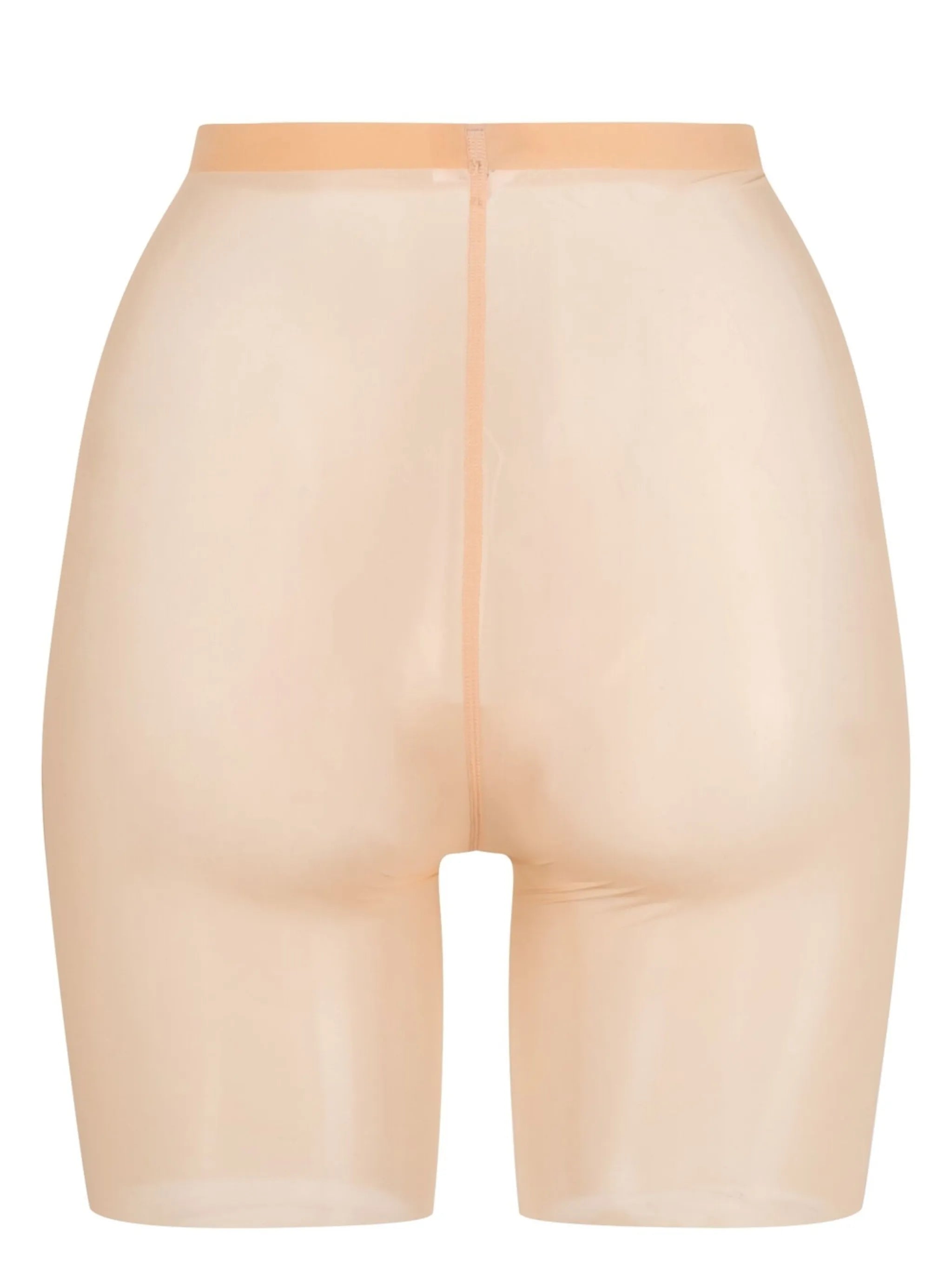 tulle-mesh sheer shorts