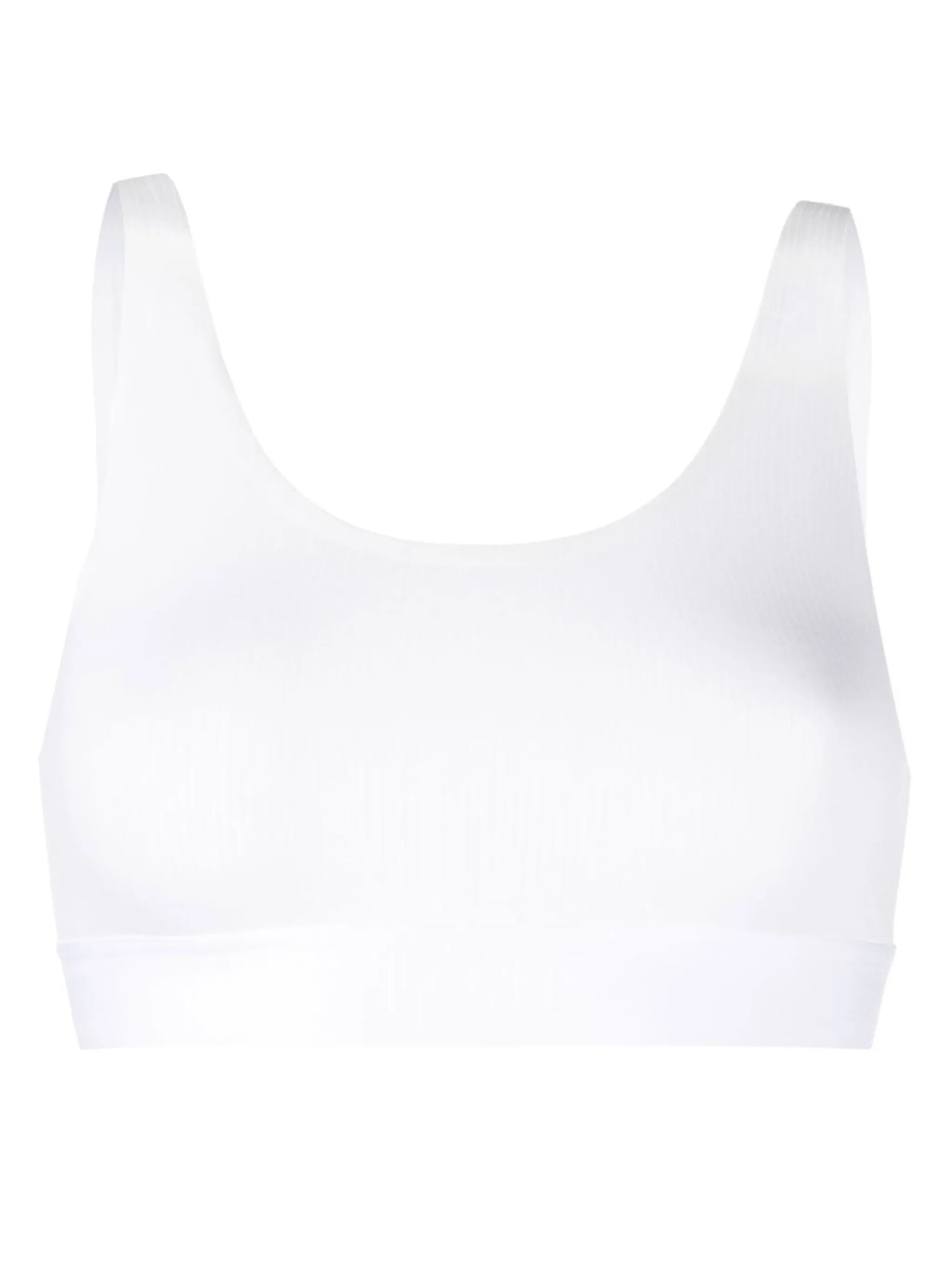 scoop-neck ribbed bra