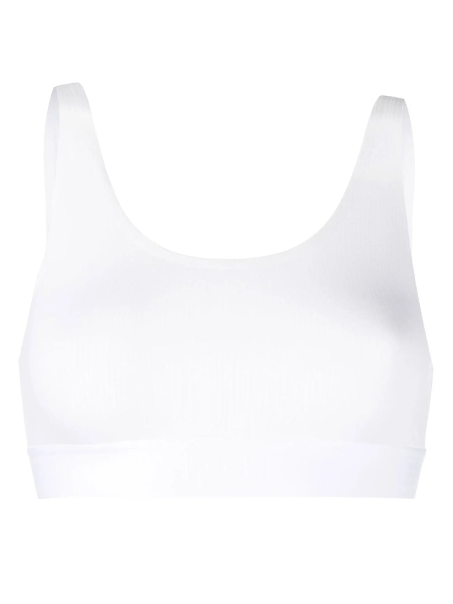 scoop-neck ribbed bra