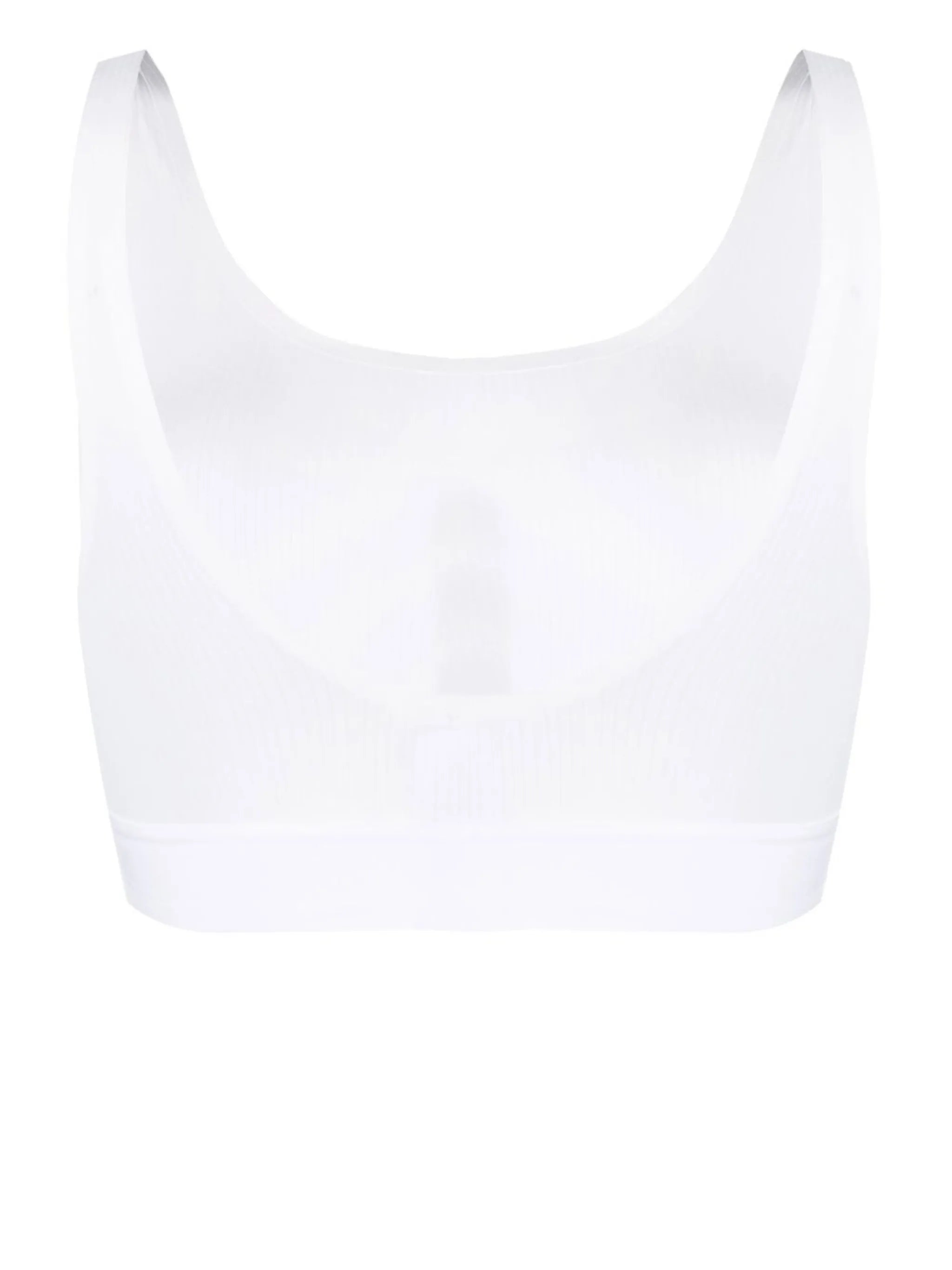 scoop-neck ribbed bra