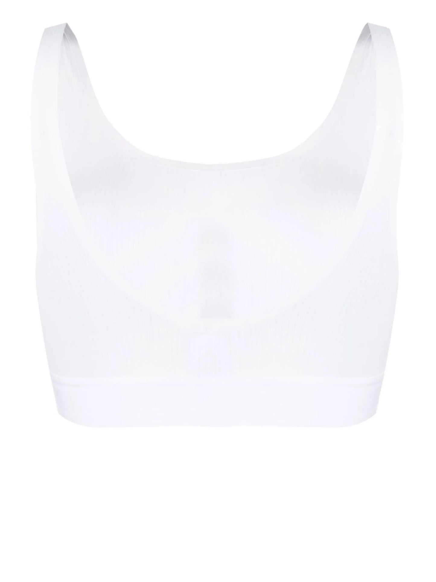 scoop-neck ribbed bra