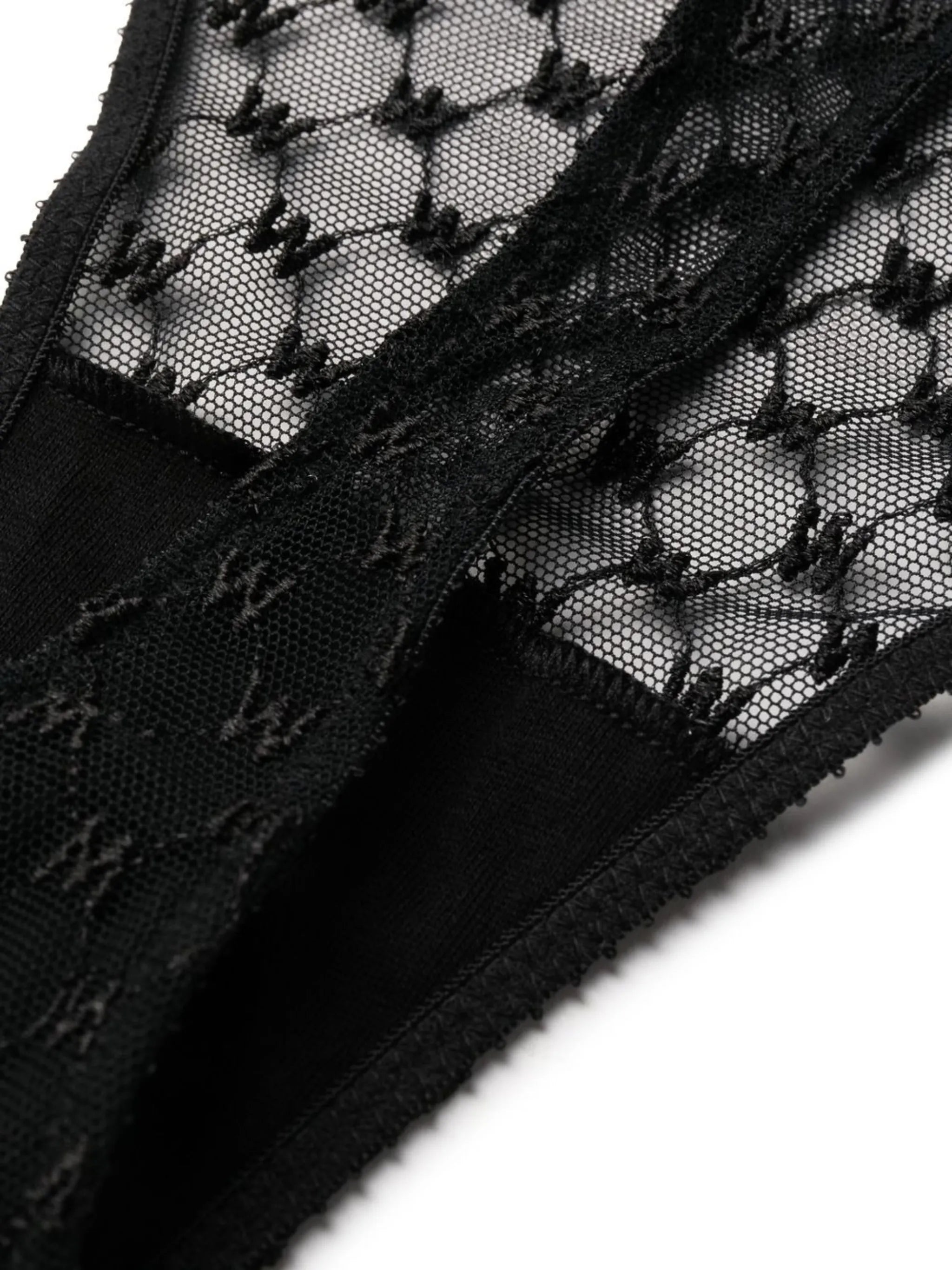sheer logo-print briefs
