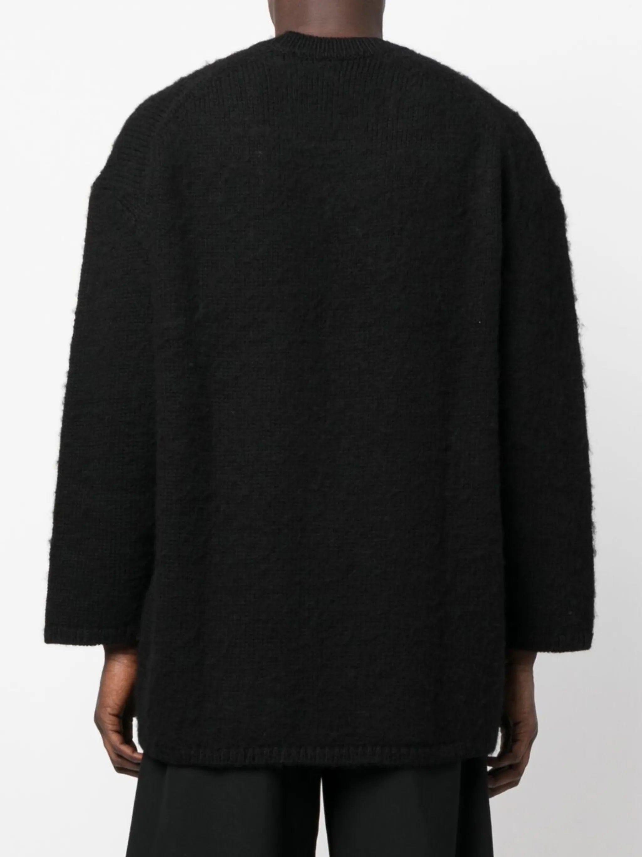 intarsia-knit wool jumper