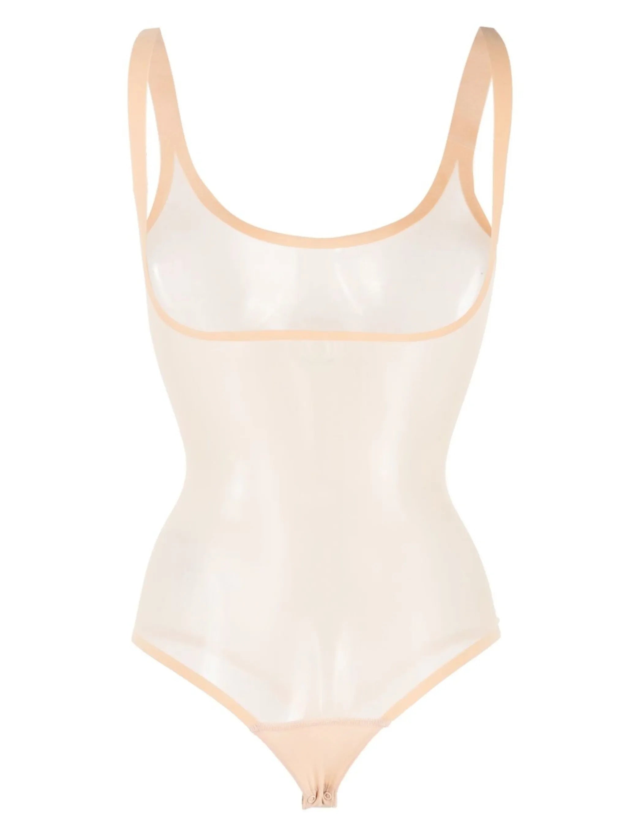 semi-sheer tulle bodysuit
