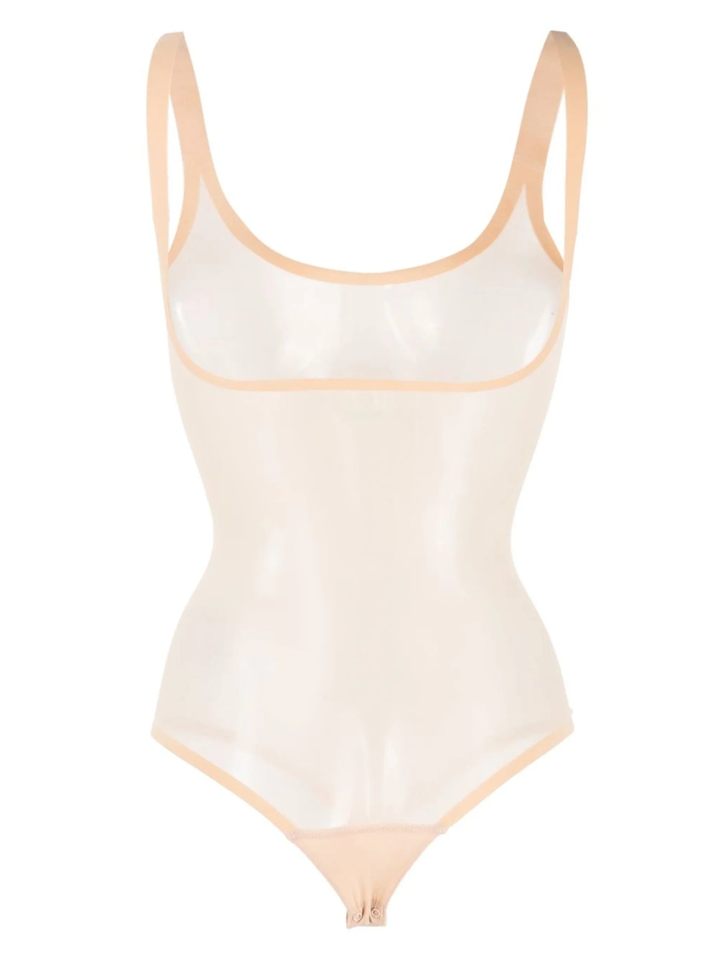 semi-sheer tulle bodysuit