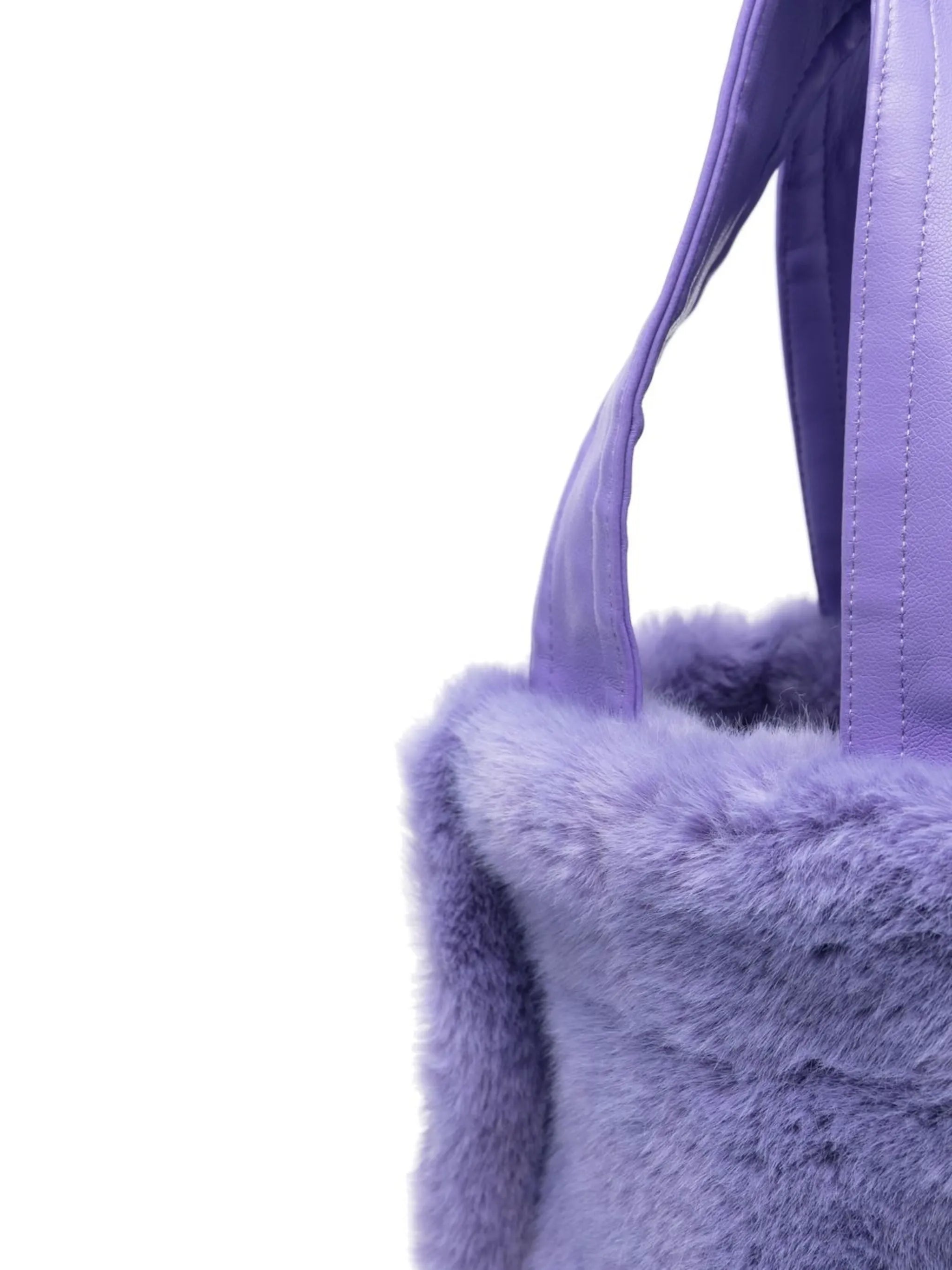 Lucille shearling-style tote bag