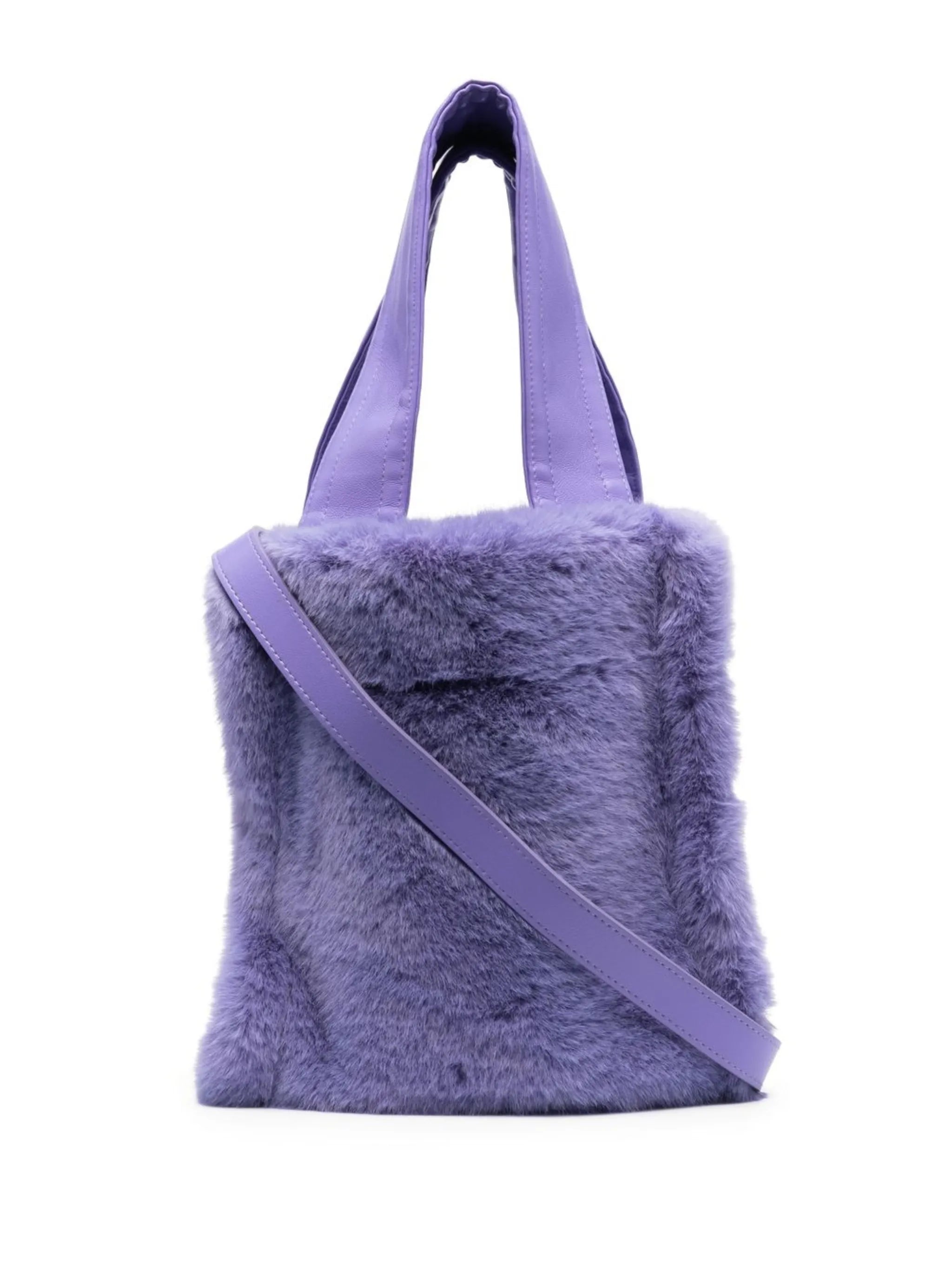 Lucille shearling-style tote bag