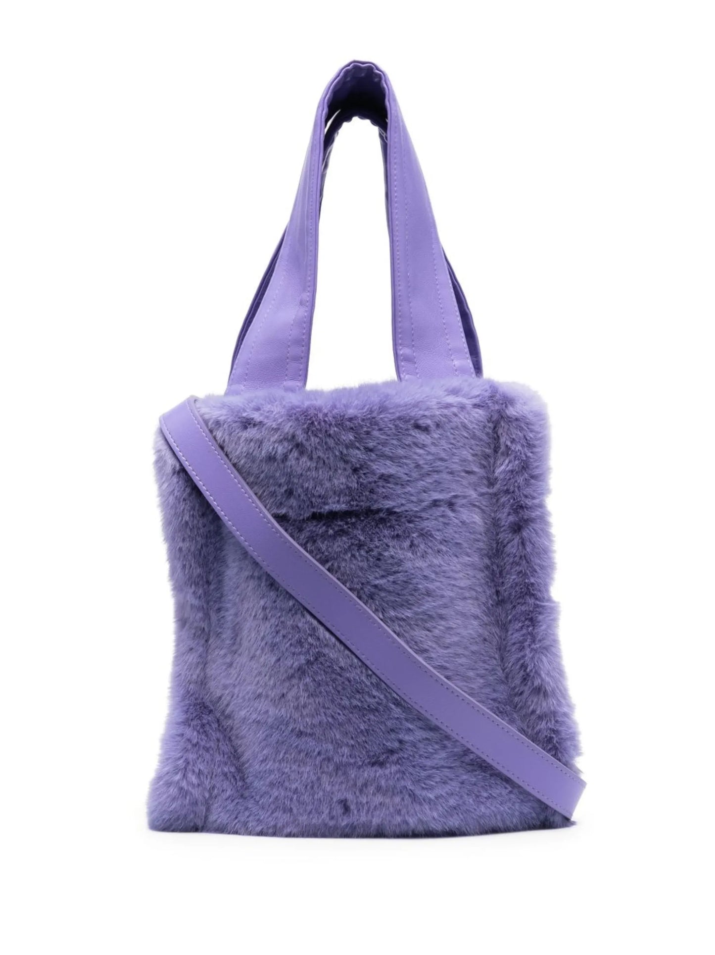 Lucille shearling-style tote bag