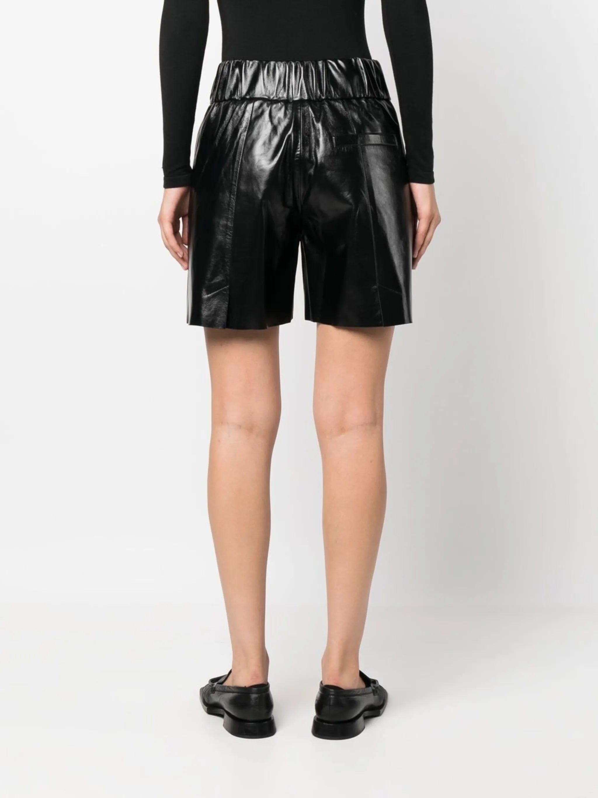 high-waist wide-leg shorts