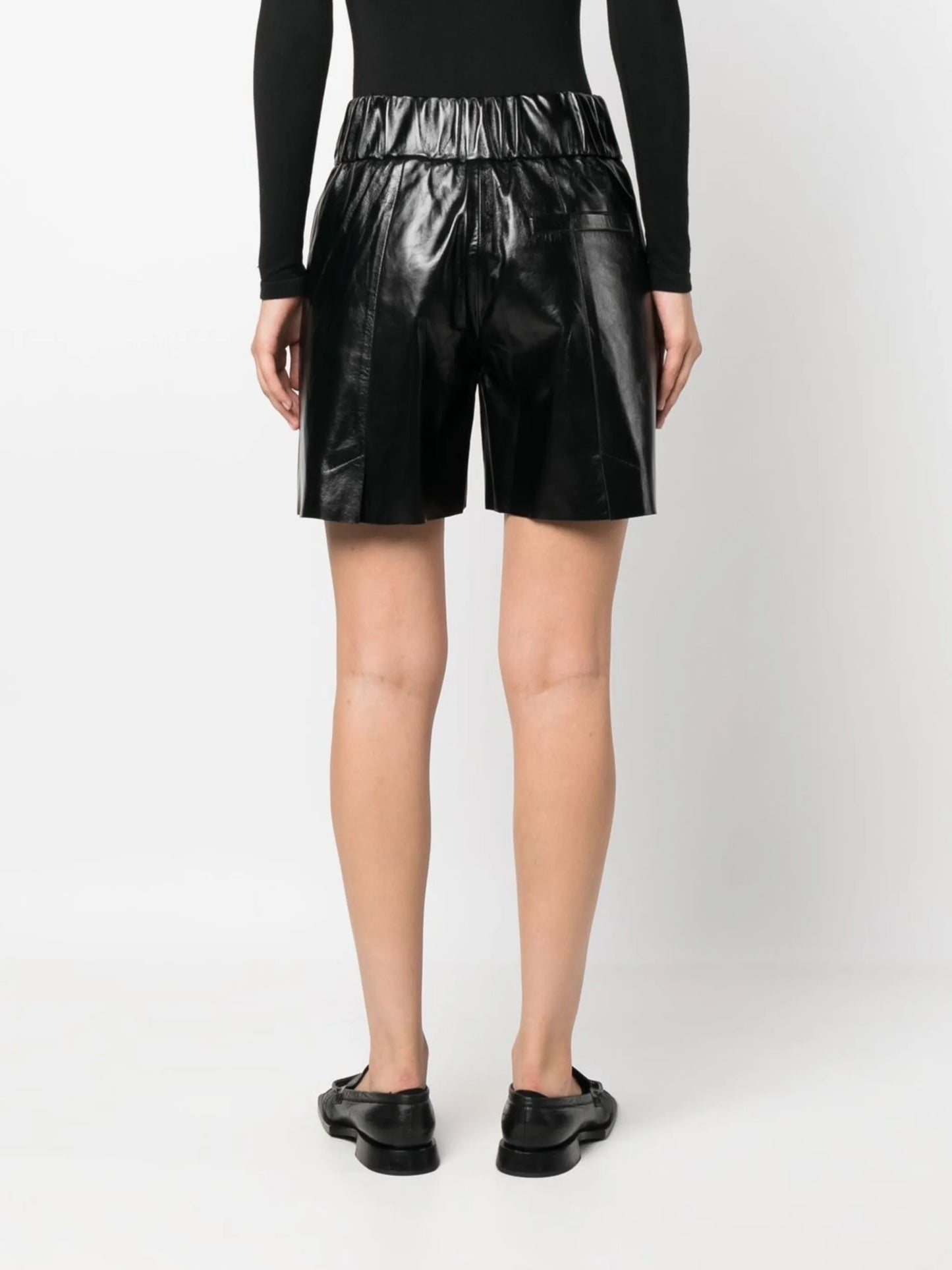 high-waist wide-leg shorts