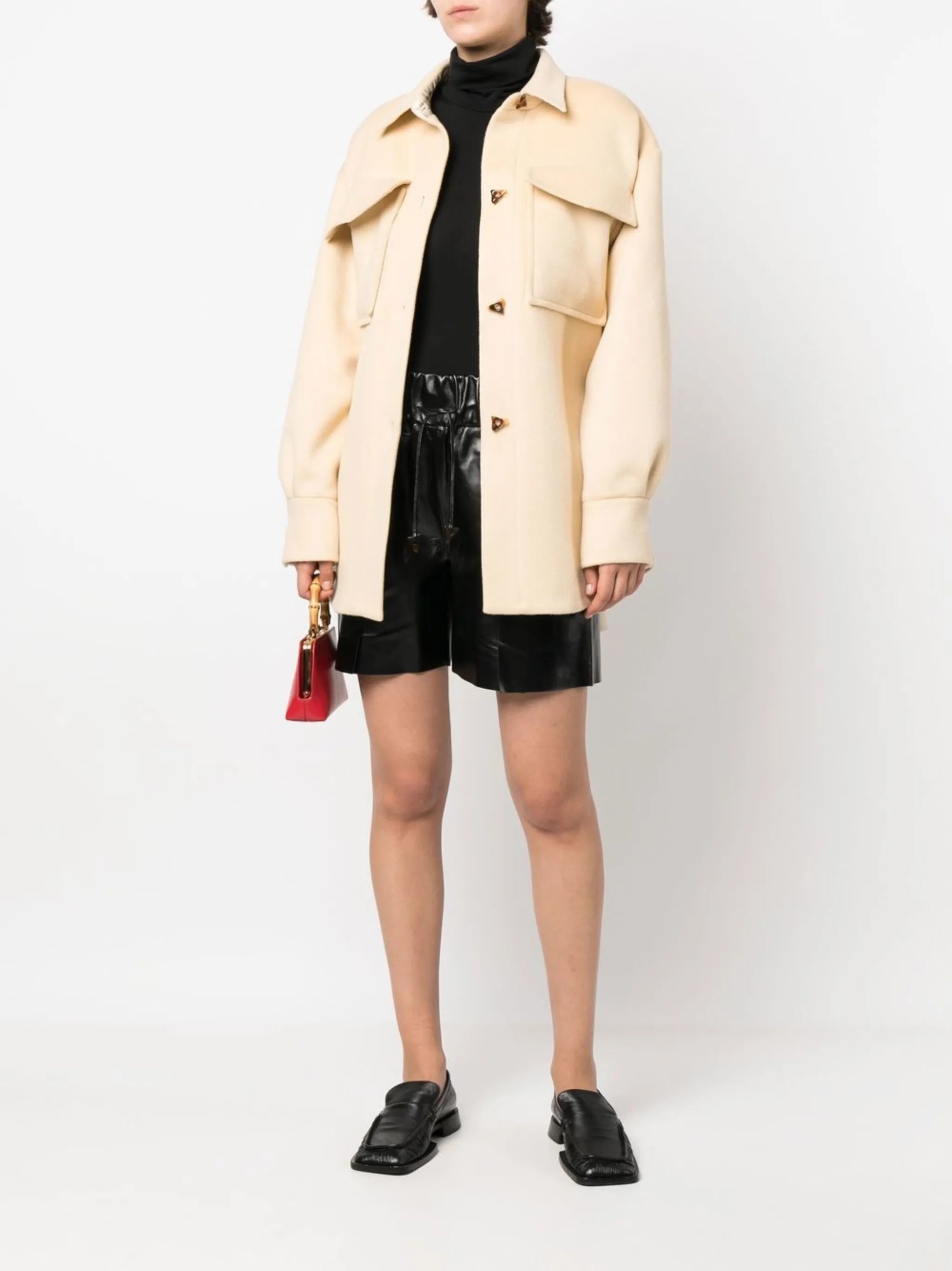 high-waist wide-leg shorts