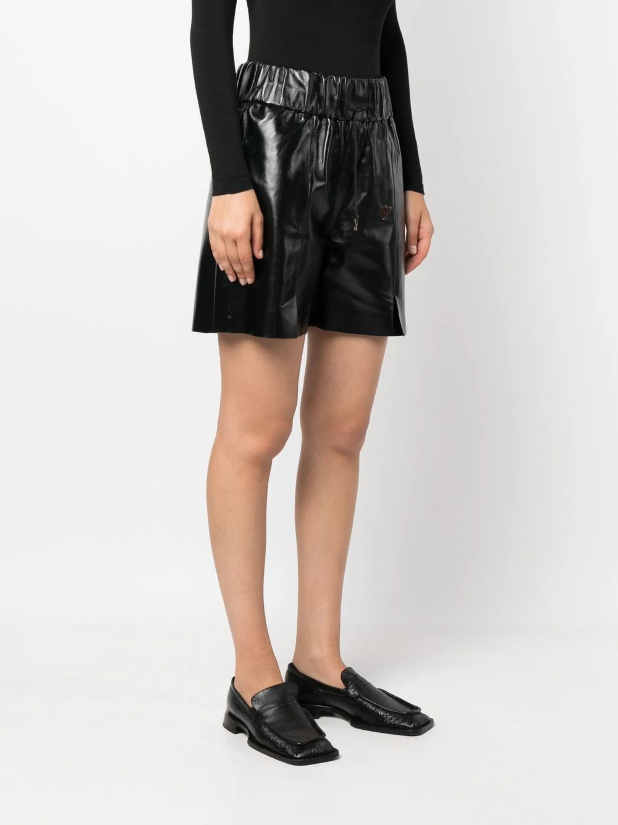 high-waist wide-leg shorts