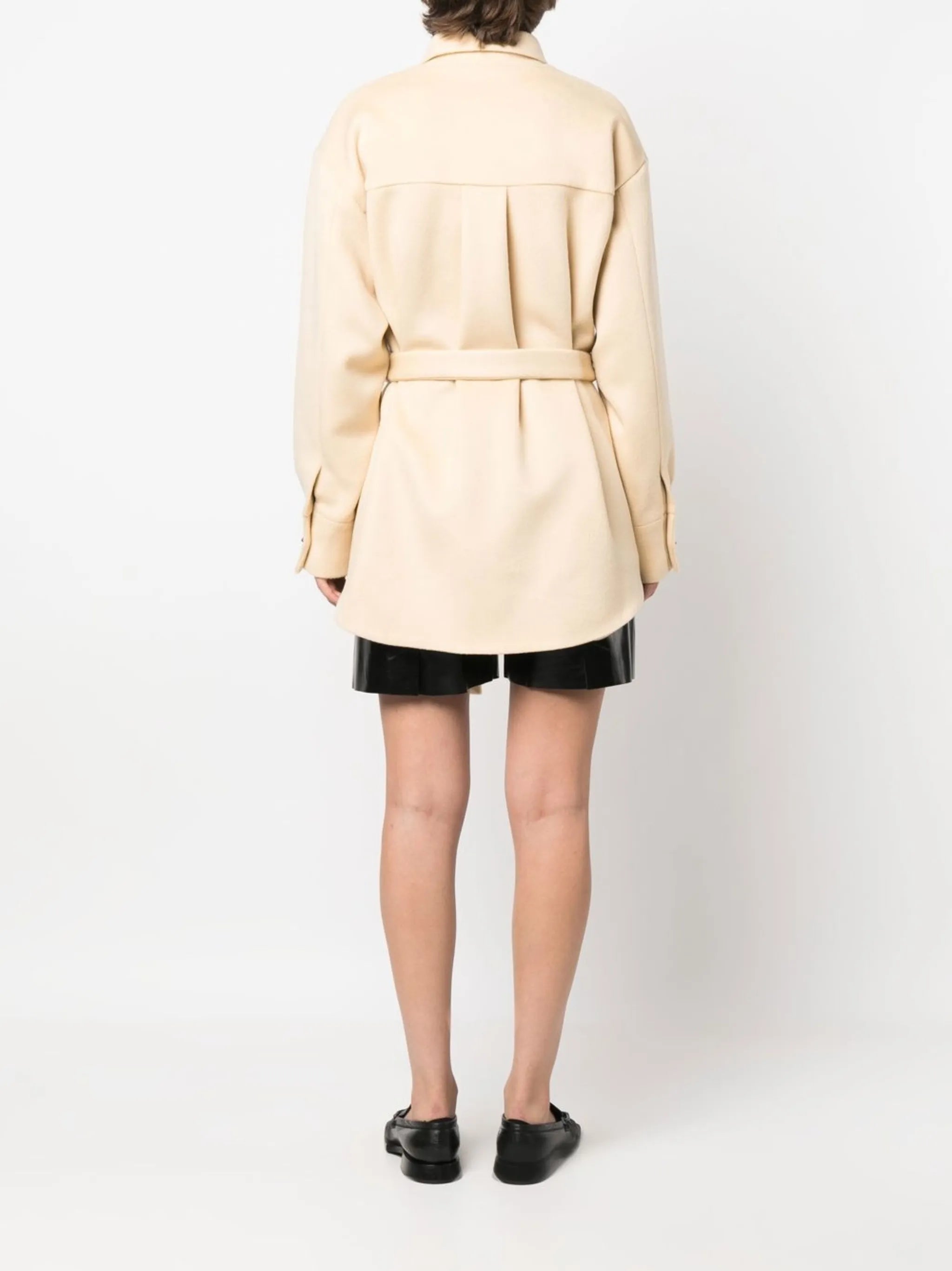 single-breasted wool jacket