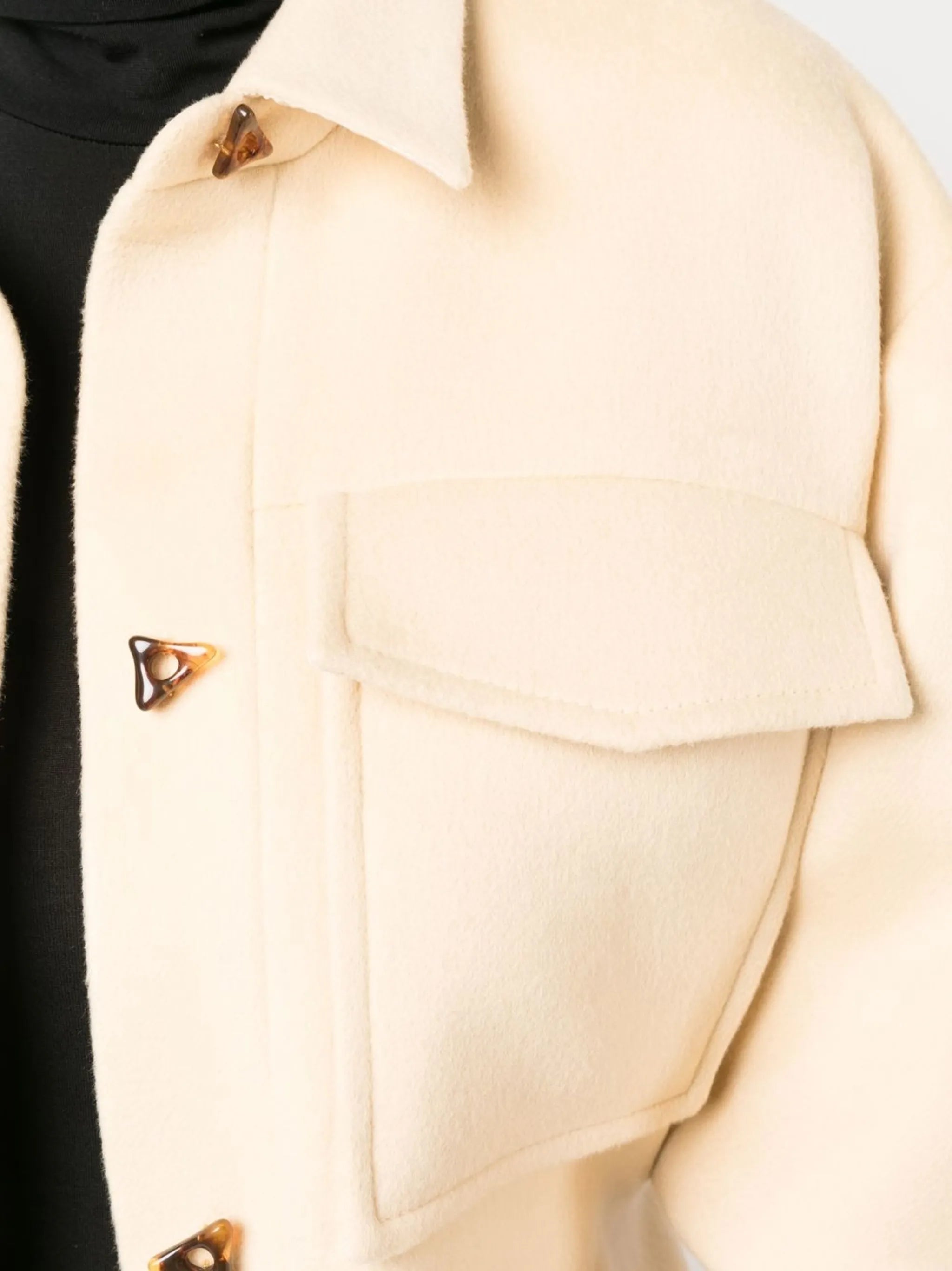 single-breasted wool jacket