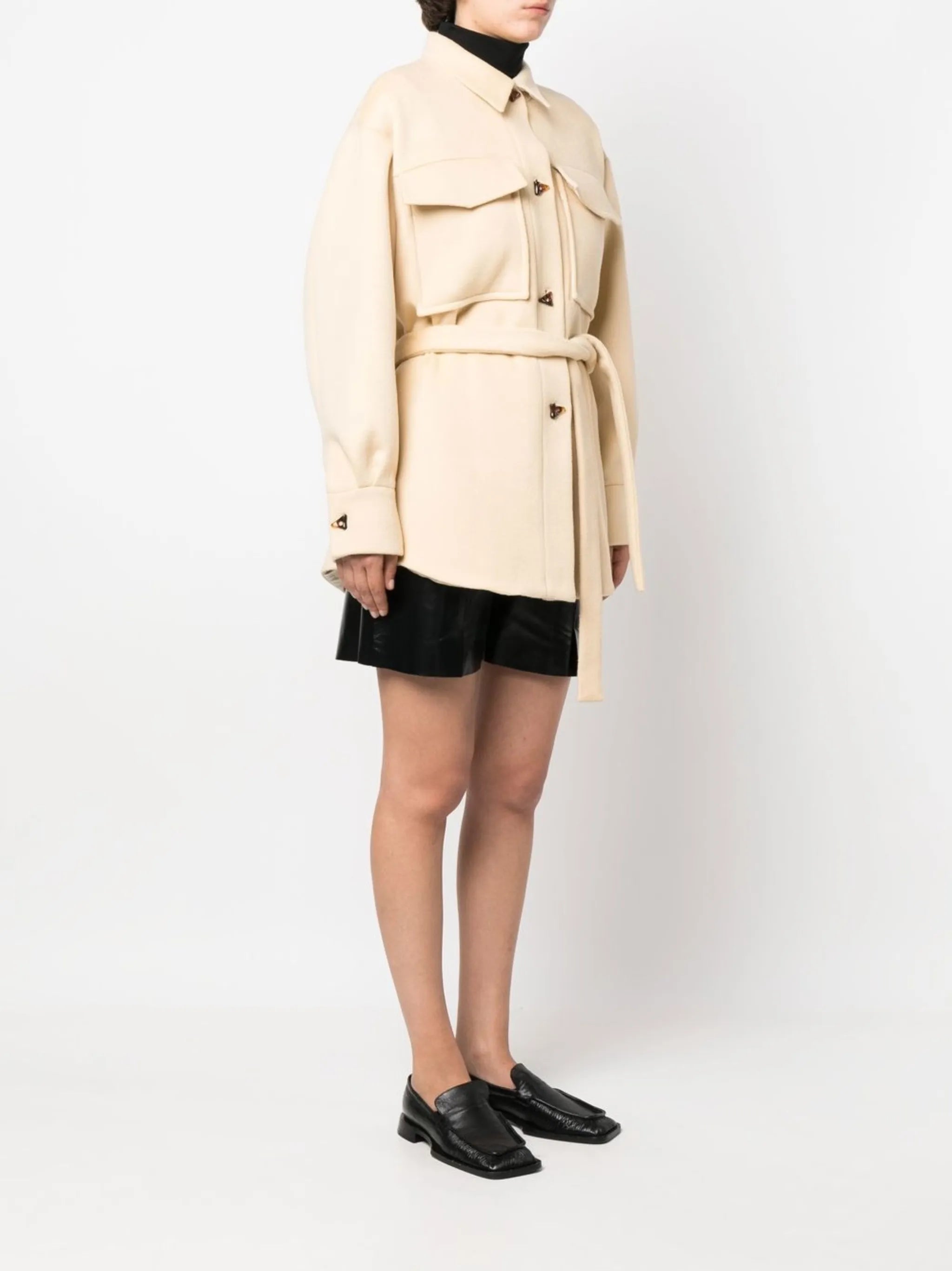 single-breasted wool jacket