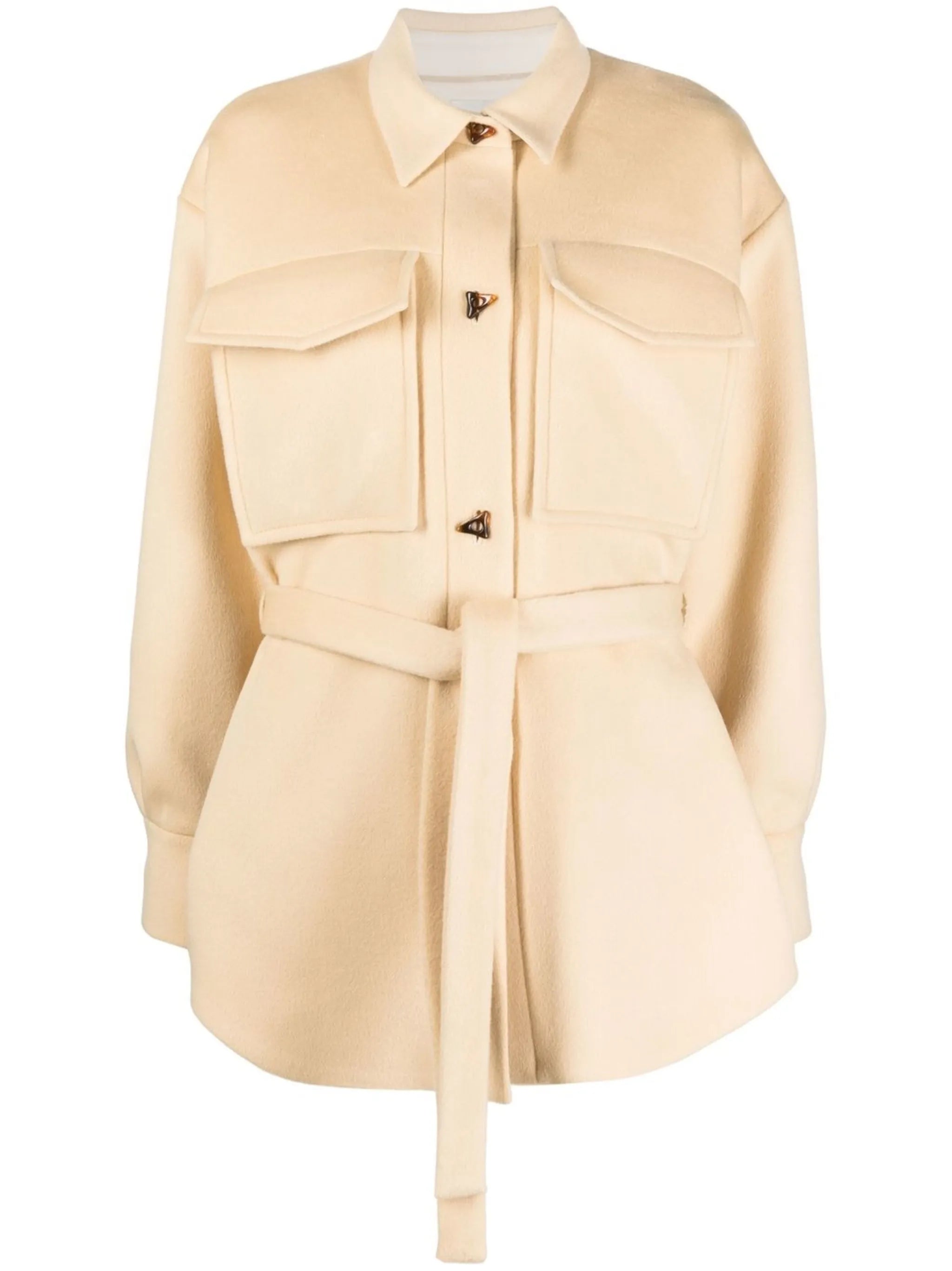 single-breasted wool jacket