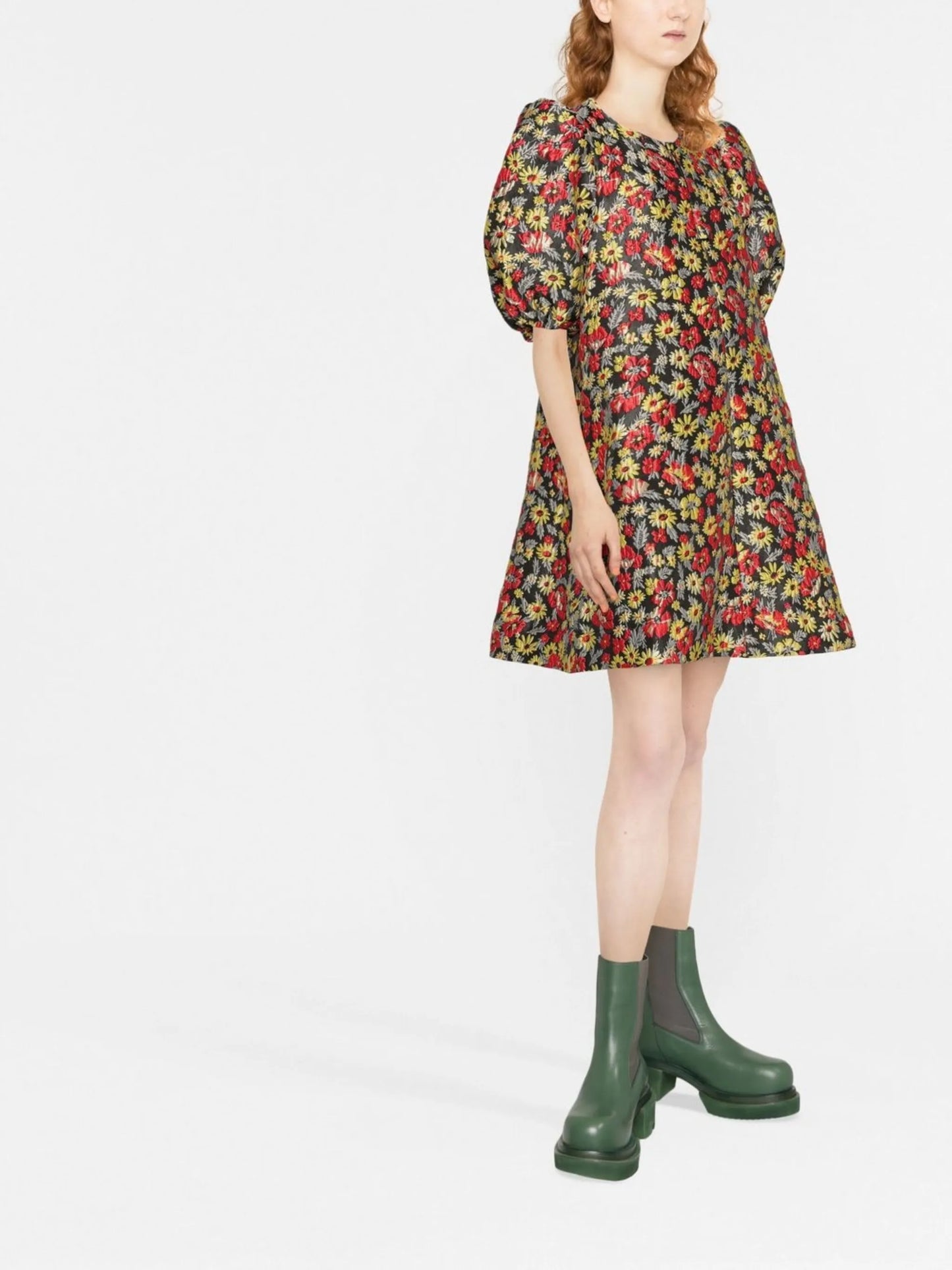 floral-print dress