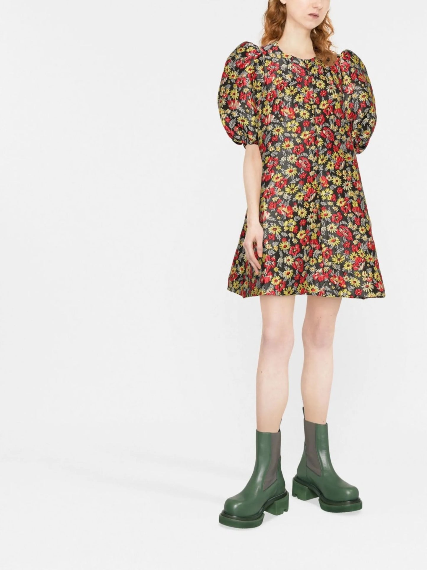 floral-print dress