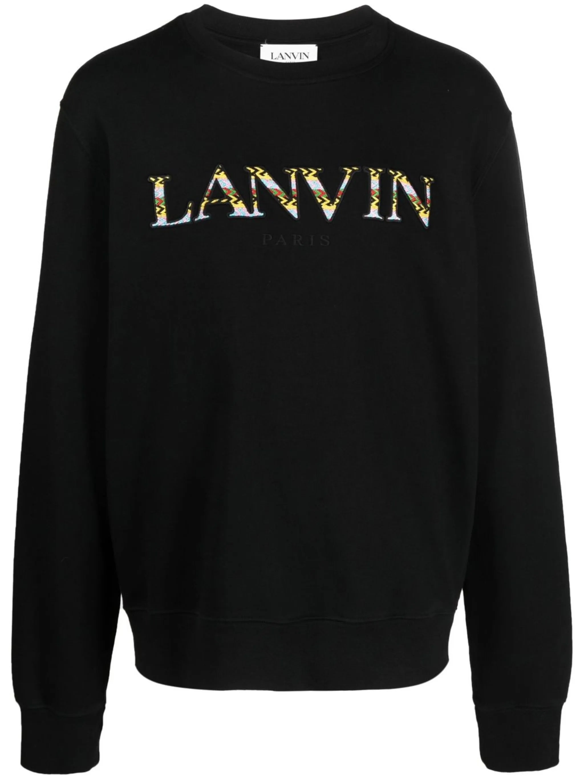 embroidered-logo sweatshirt