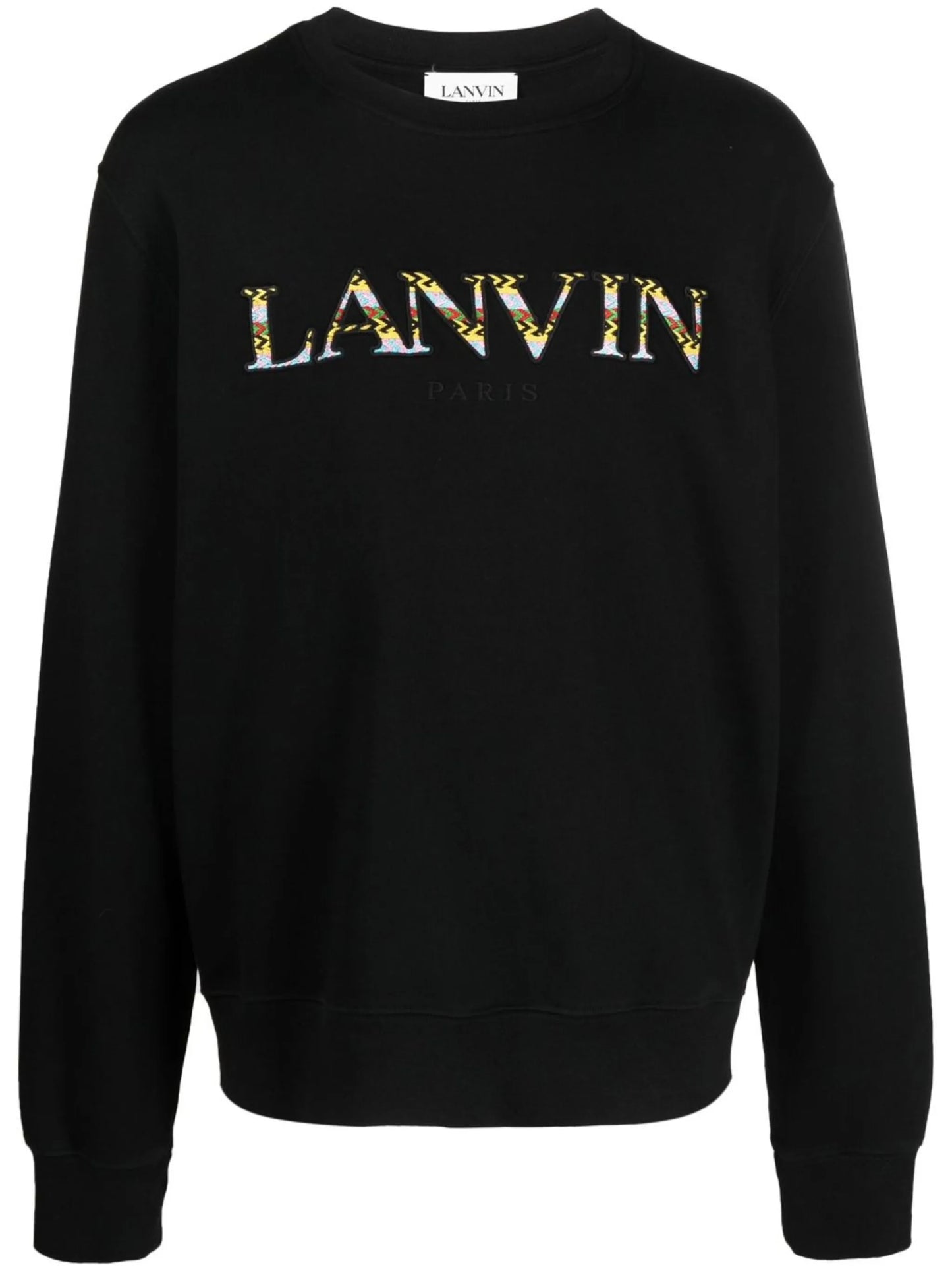 embroidered-logo sweatshirt