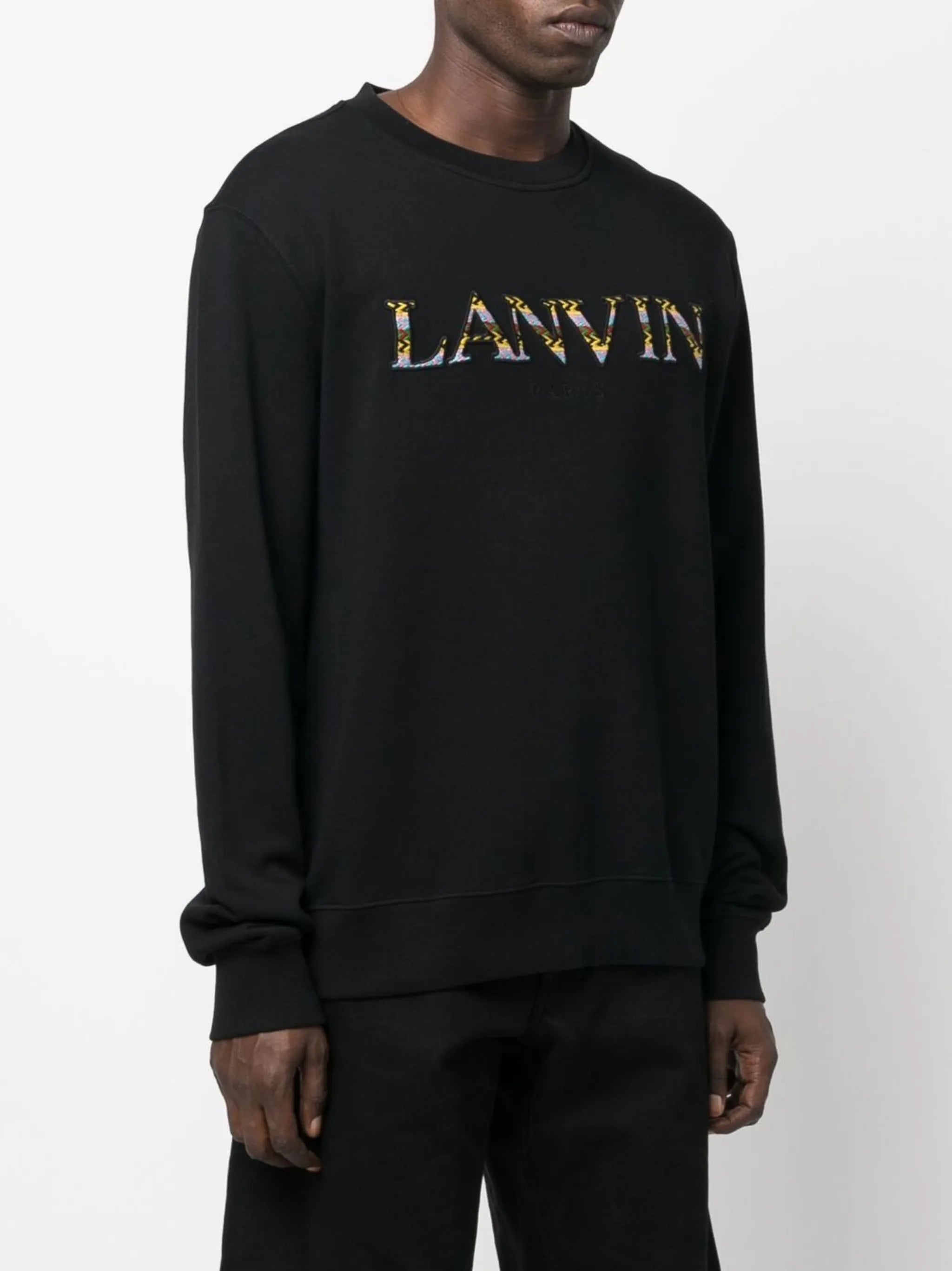 embroidered-logo sweatshirt