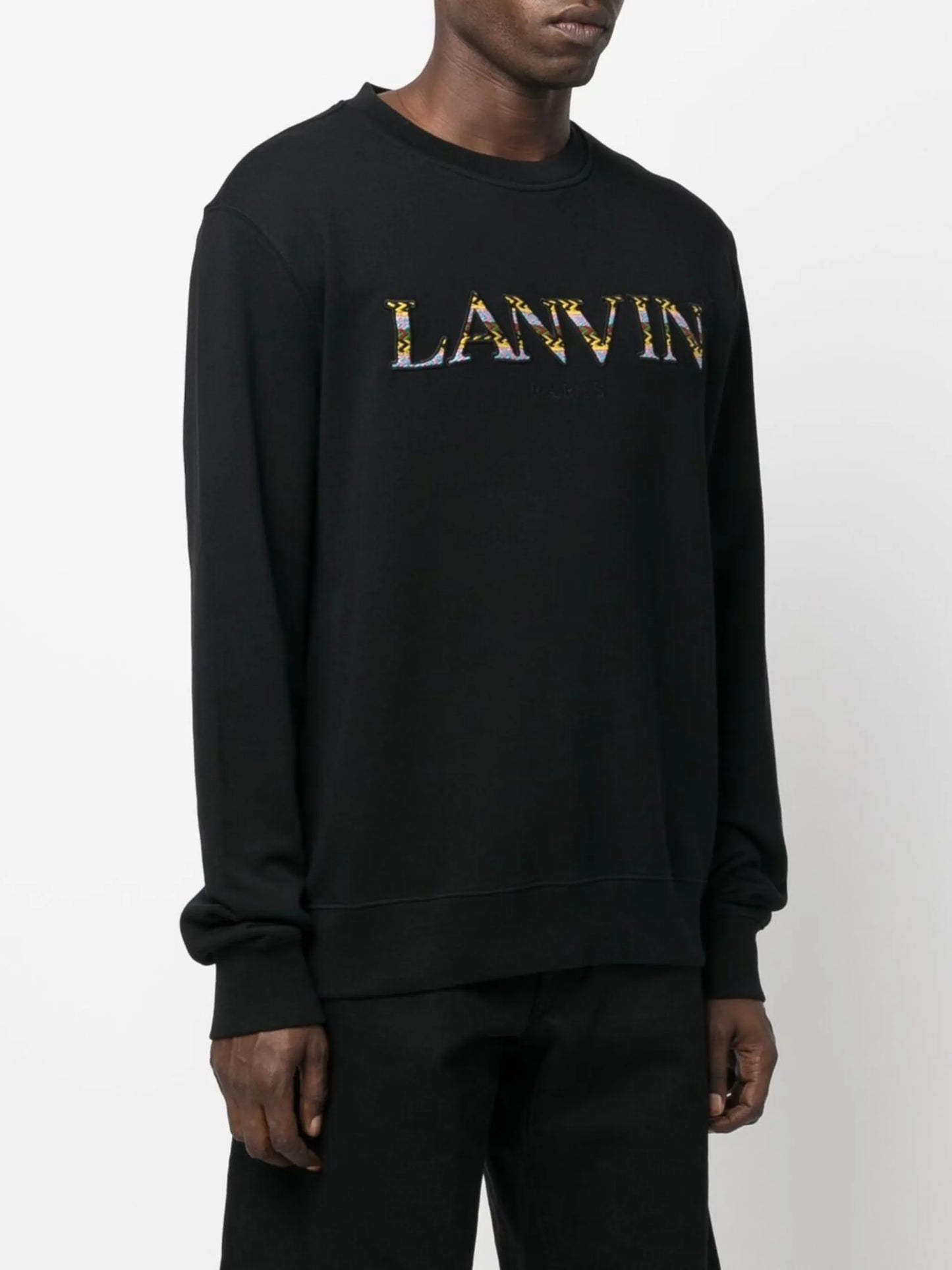 embroidered-logo sweatshirt