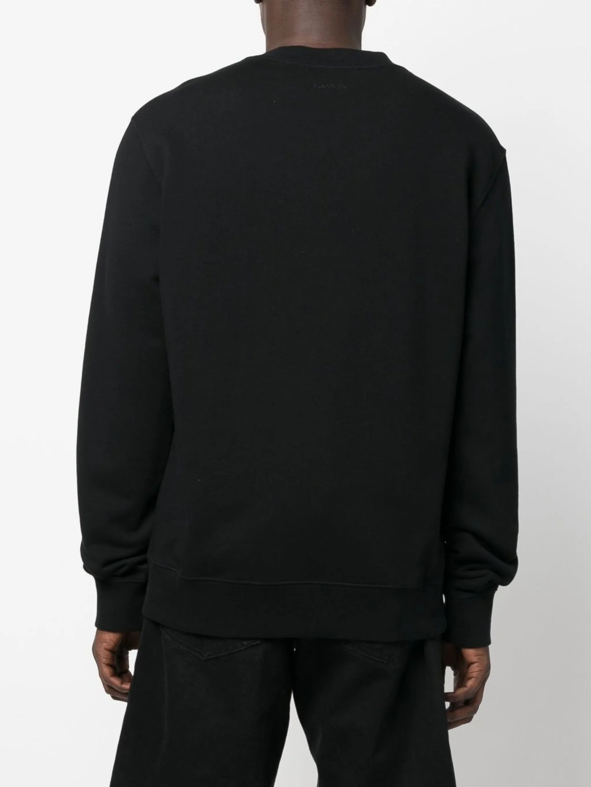 embroidered-logo sweatshirt