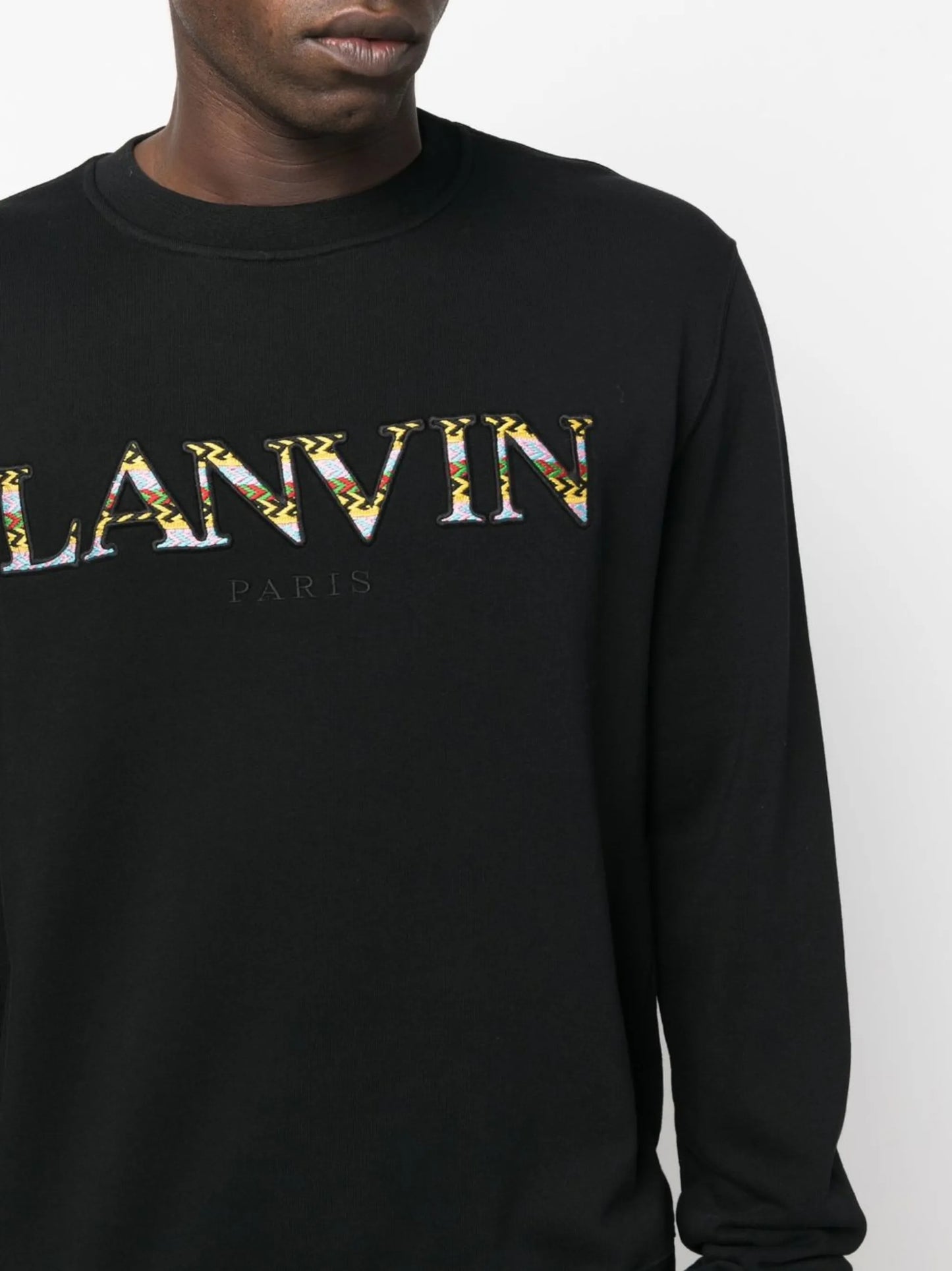 embroidered-logo sweatshirt