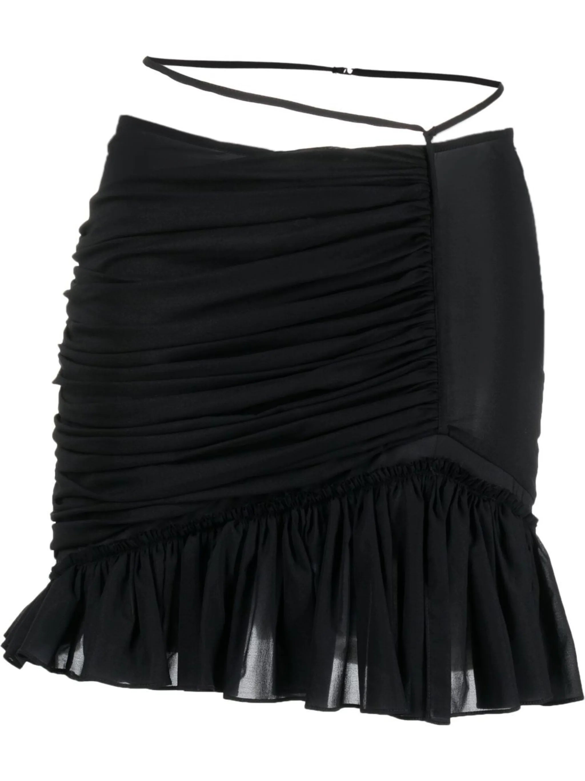 ruched-detail mini skirt