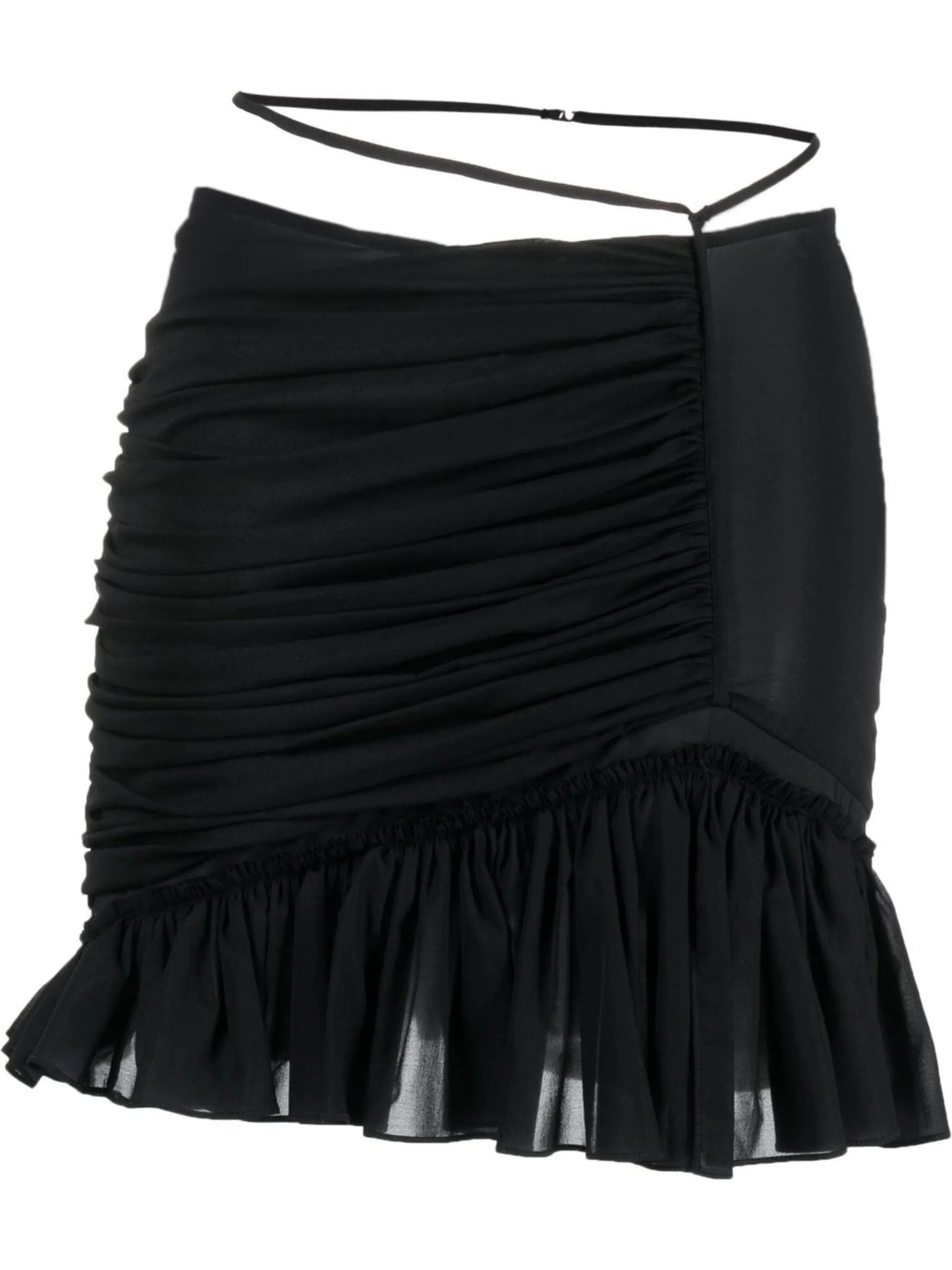 ruched-detail mini skirt