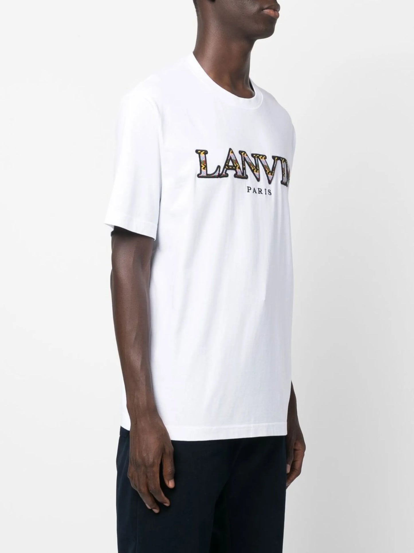 logo-embroidered T-shirt
