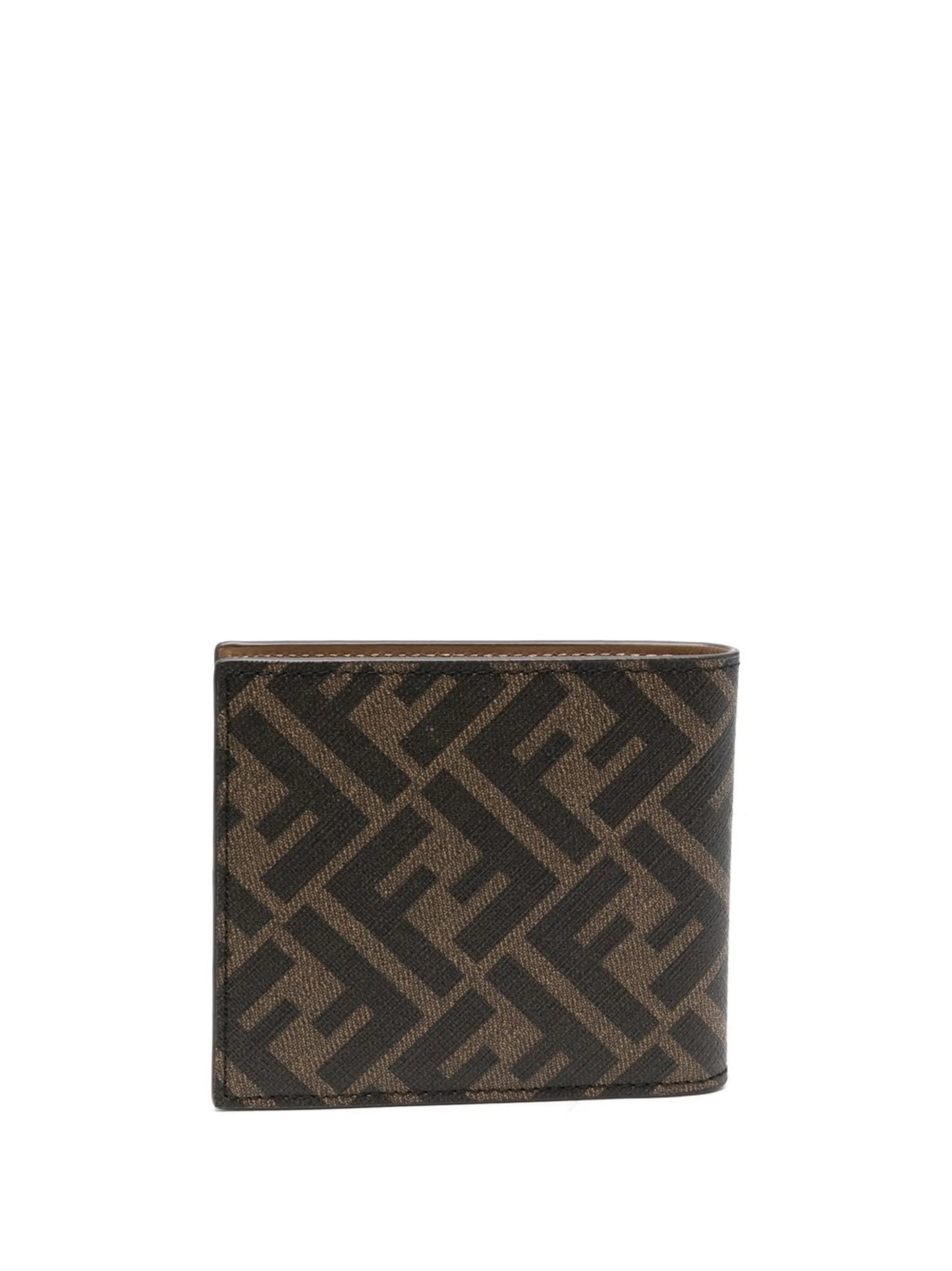 monogram-print bi-fold wallet